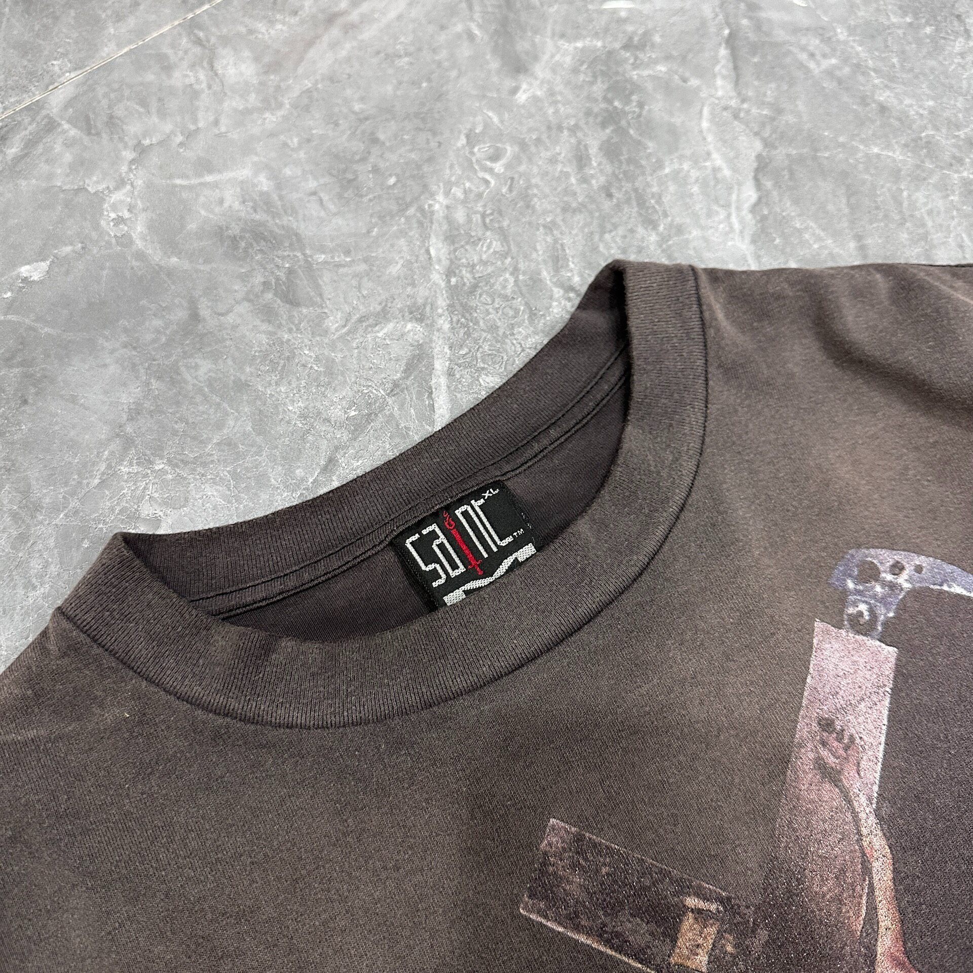 Saint Michael Graphic Short-Sleeve Tee — detail