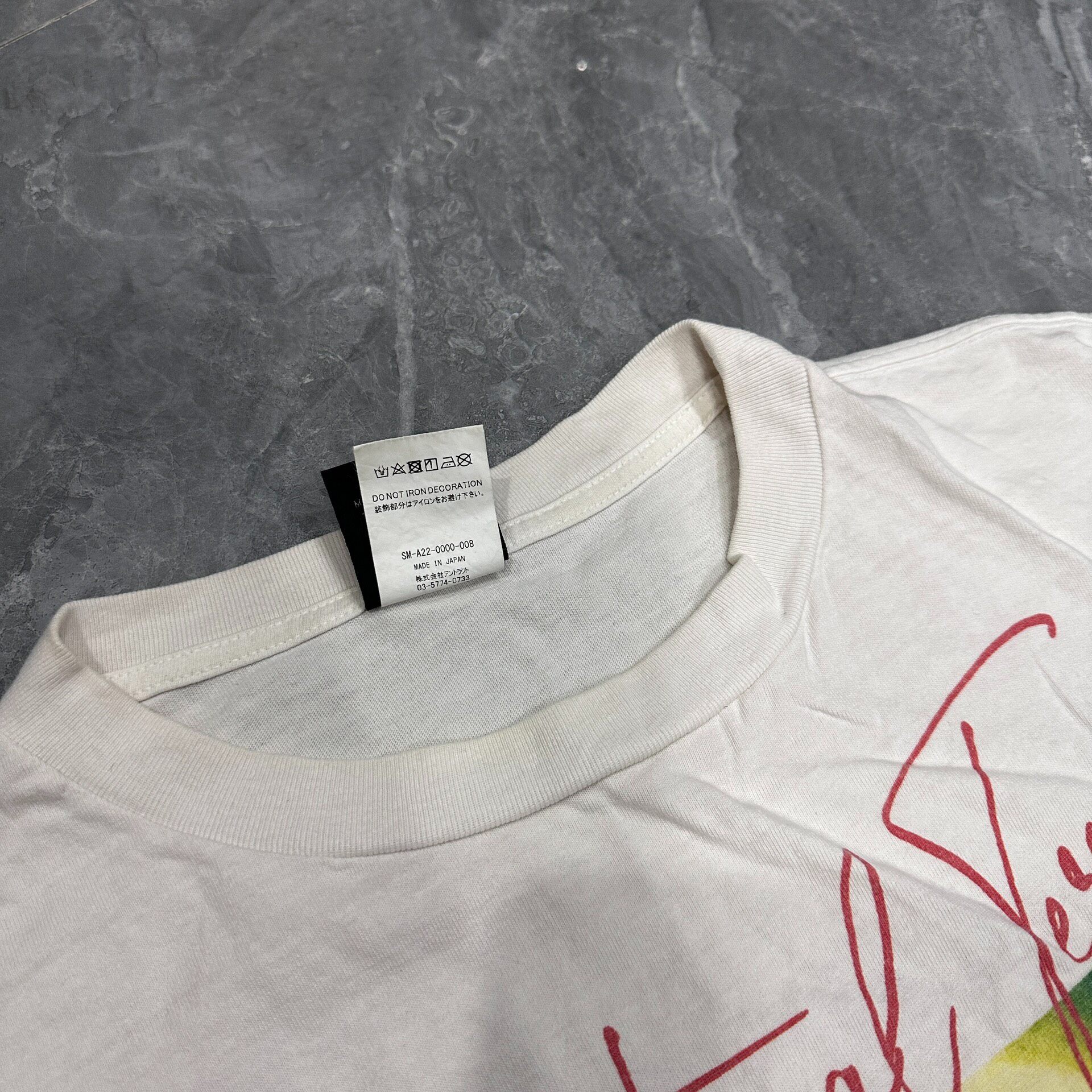 Saint Michael Virgin Mary Graphic Tee — detail