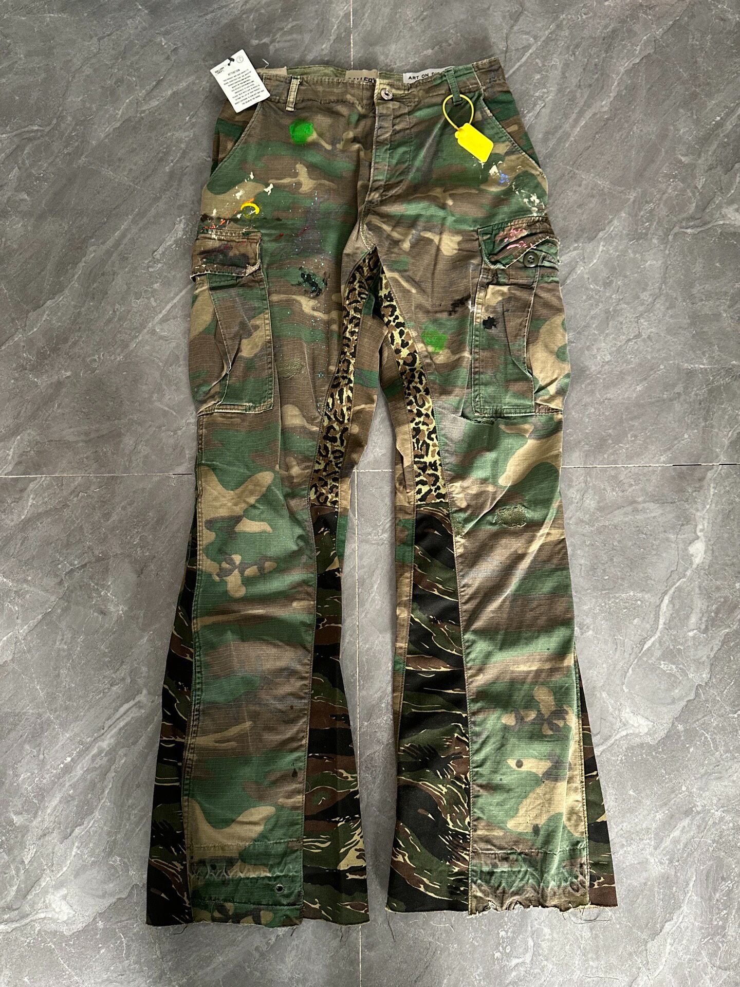 Gallery Dept Camo Flare Cargo Pants