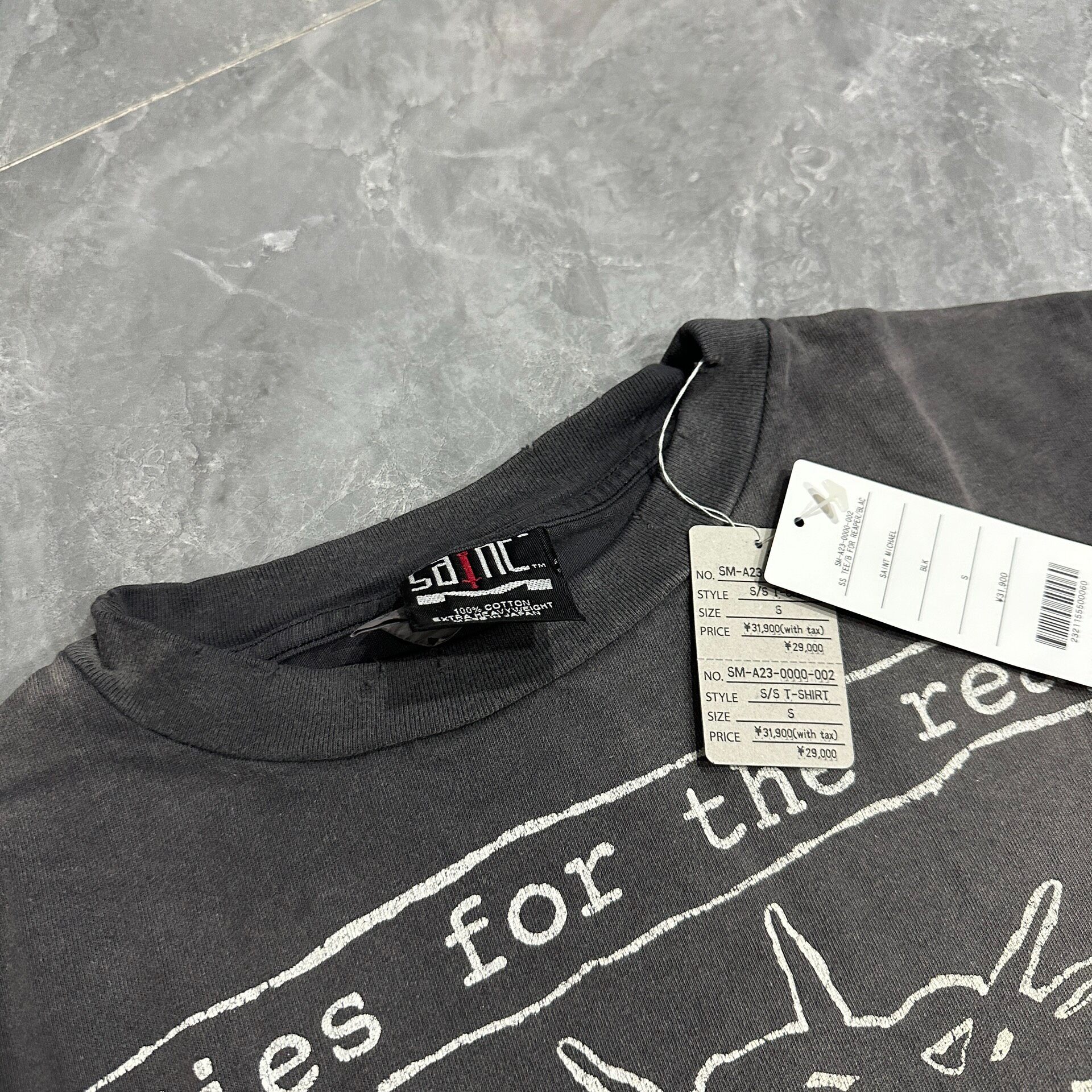 Saint Michael FW23 SAINT SPIRIT Tee — detail