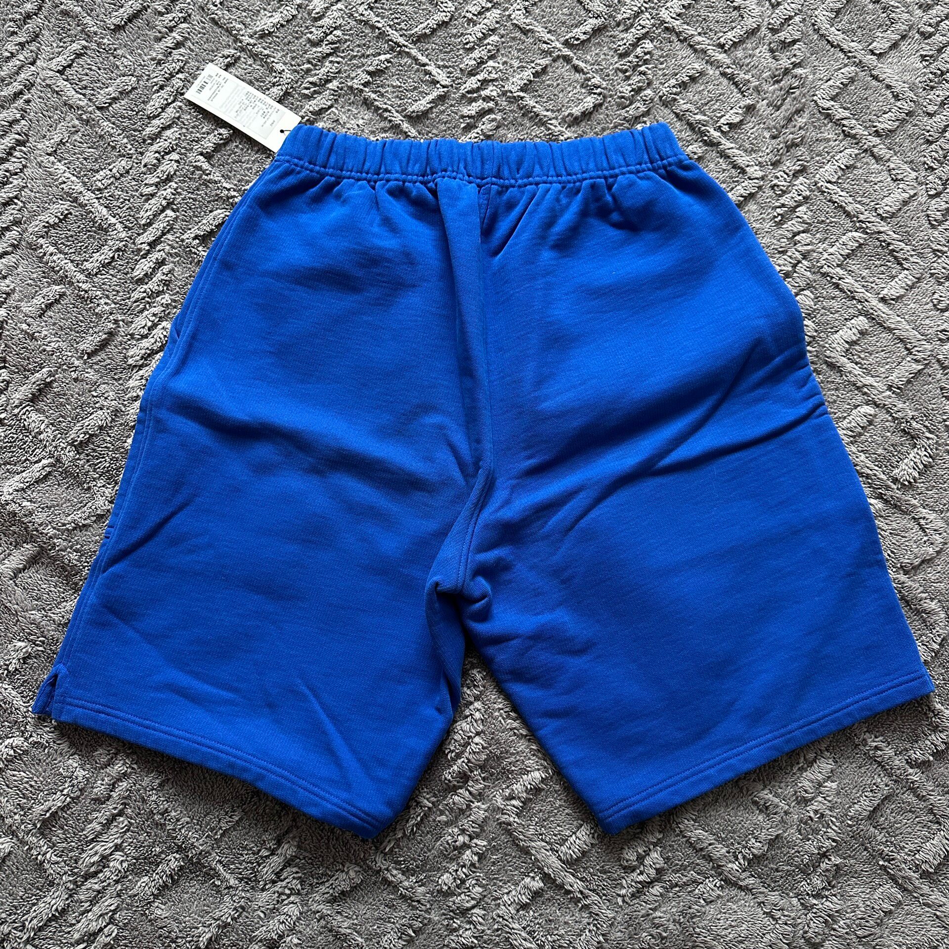 AMI Paris Blue Heart Embroidered Shorts — front