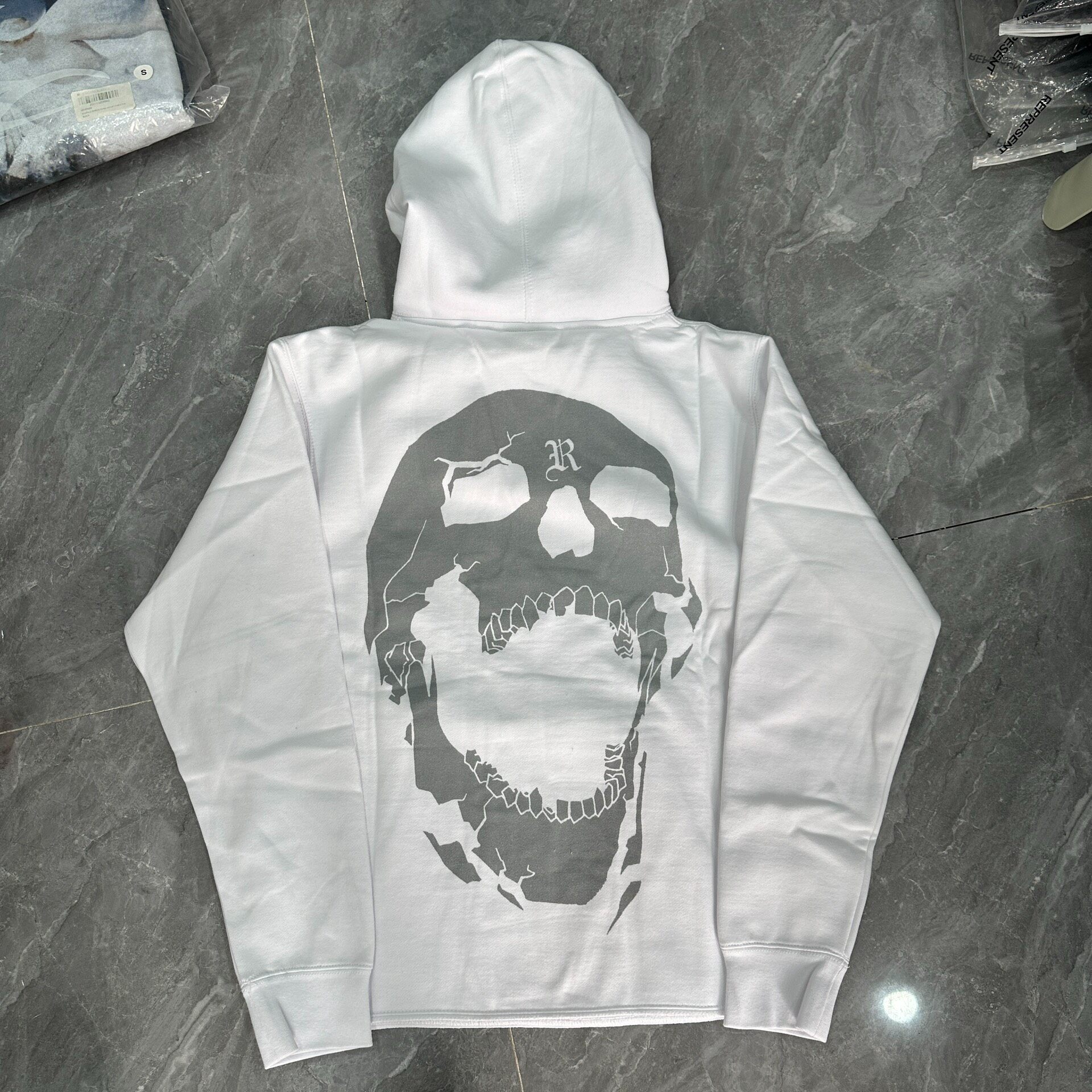 Revenge 3M Reflective Skull Hoodie