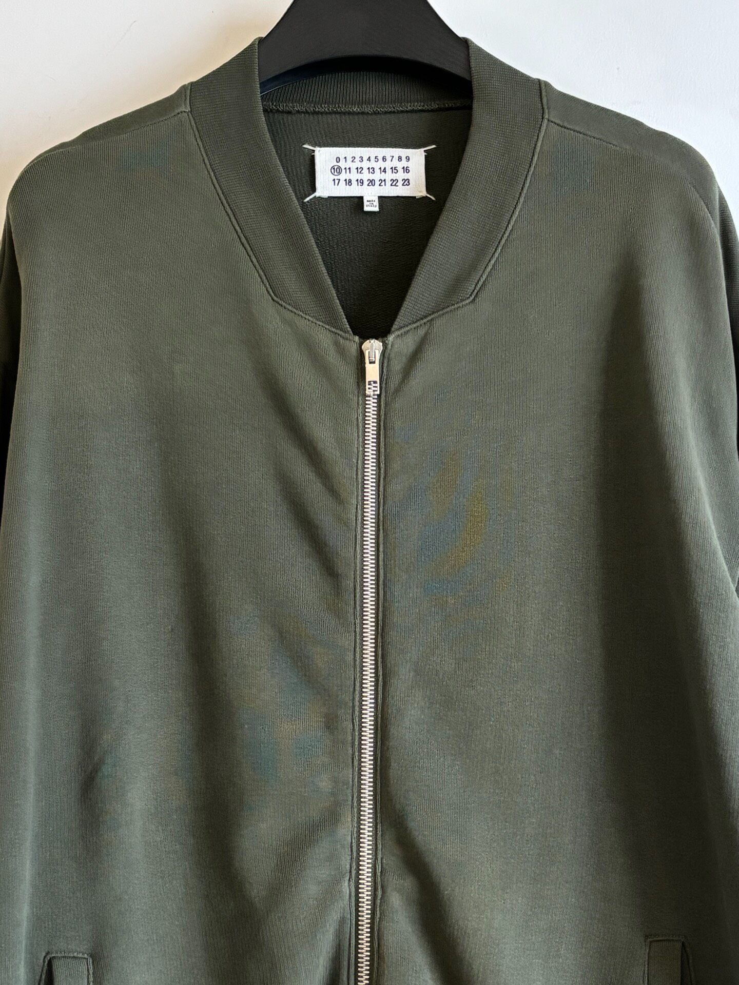 Maison Margiela AW2017 Green Pilot Jacket — detail