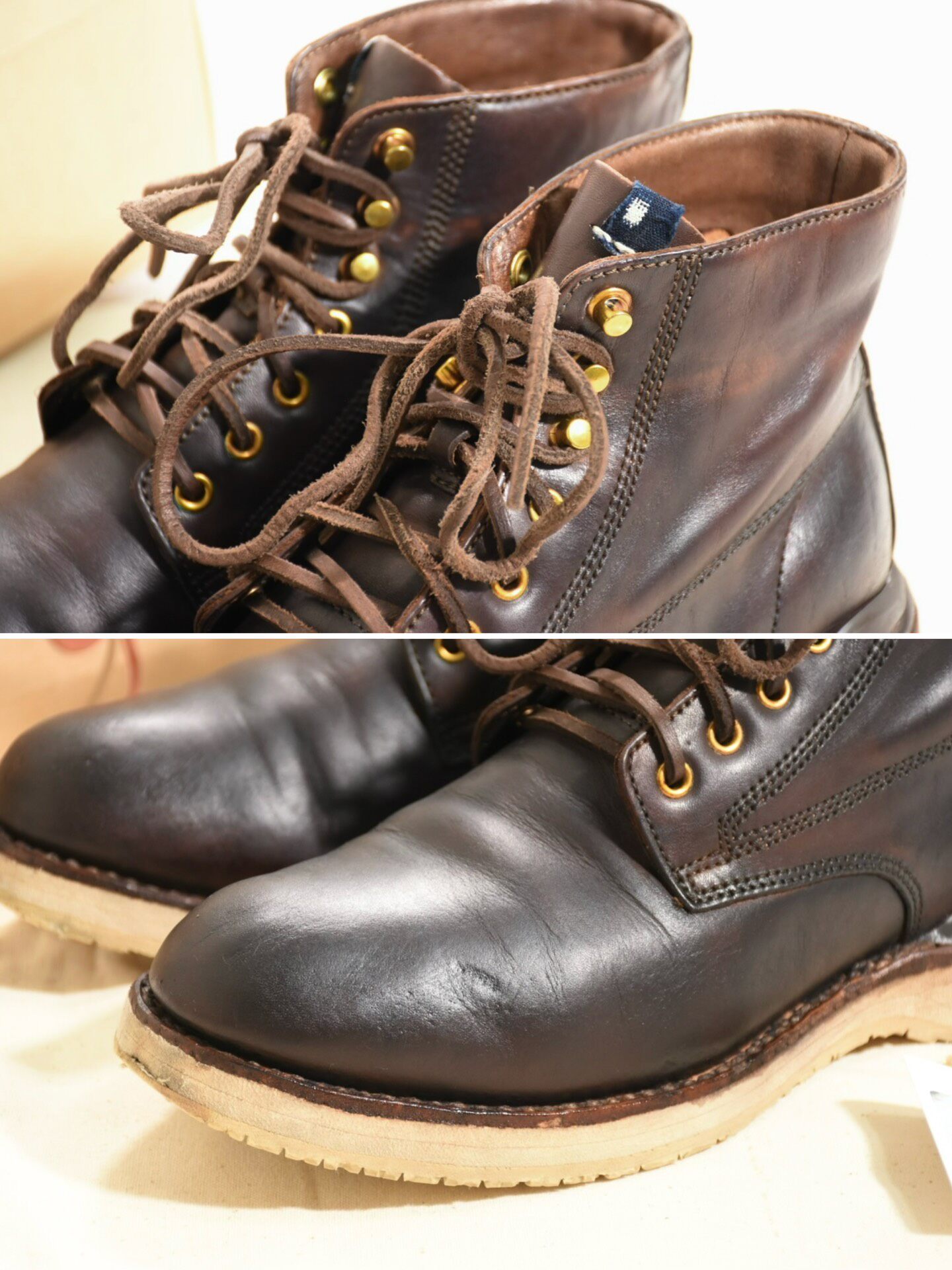 Visvim ICT Virgil Folk Boots Dark Brown — front