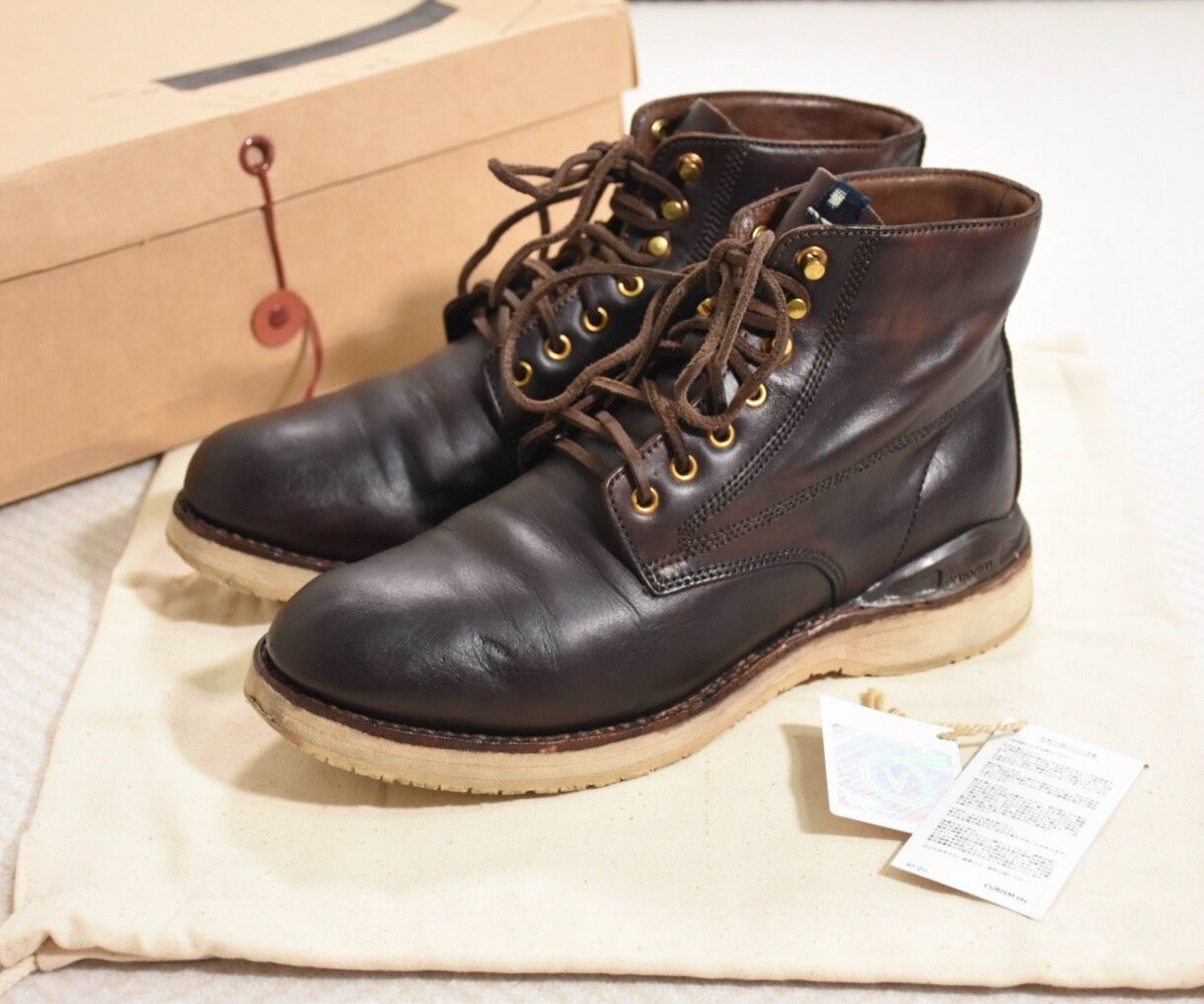 Visvim ICT Virgil Folk Boots Dark Brown