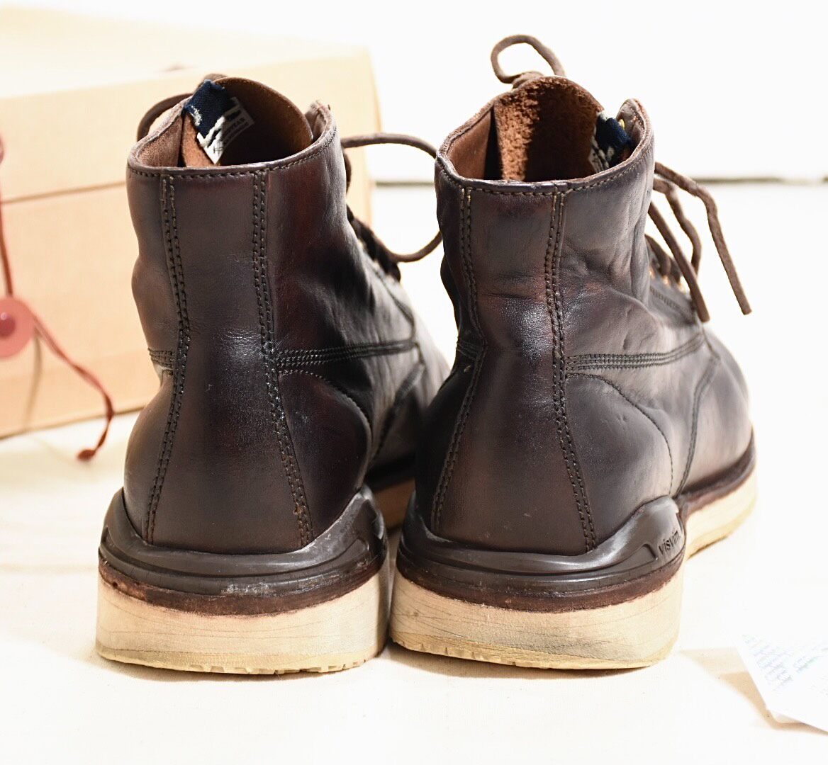 Visvim ICT Virgil Folk Boots Dark Brown — back
