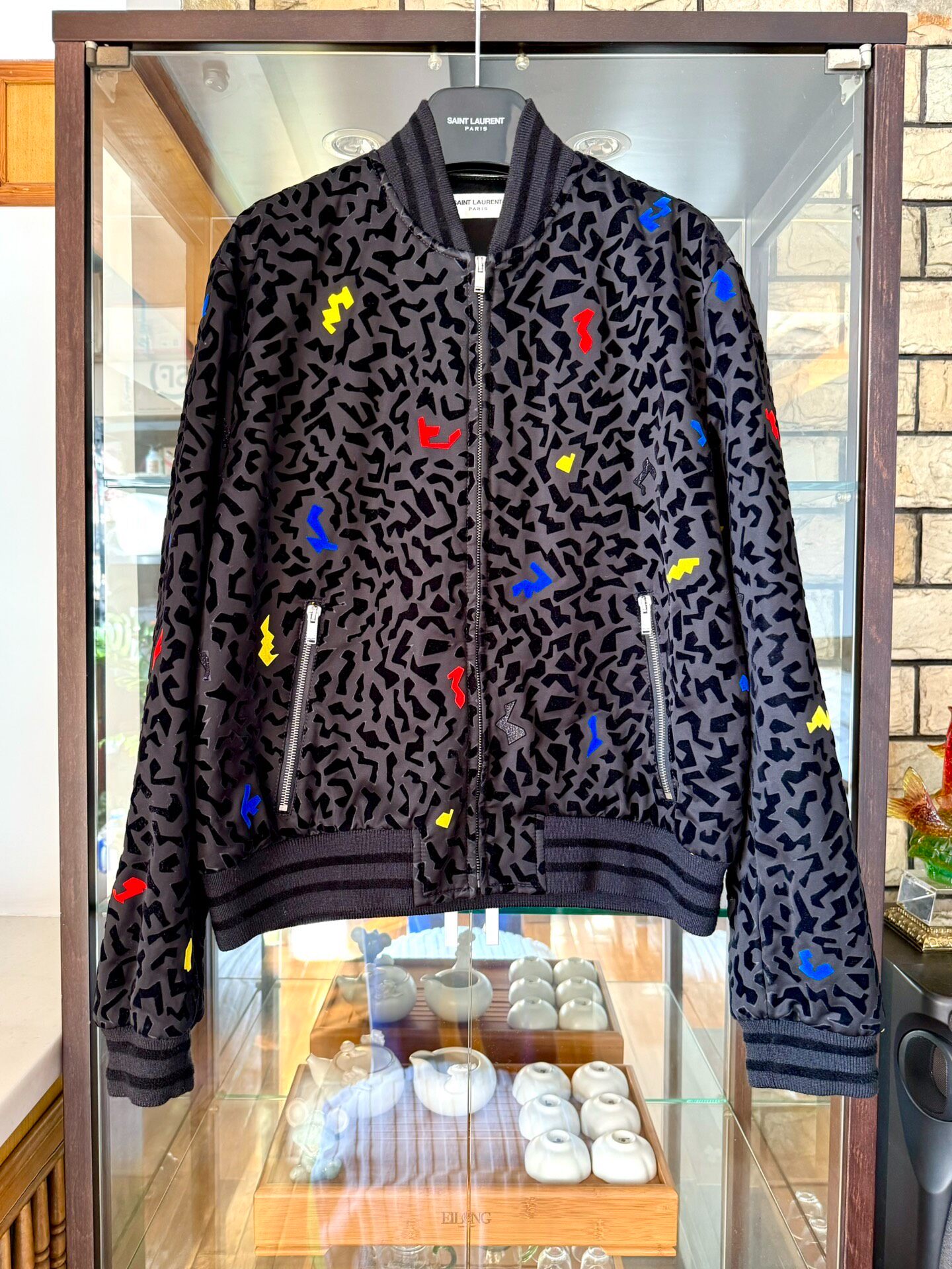 Saint Laurent 21FW Velvet Bomber Jacket