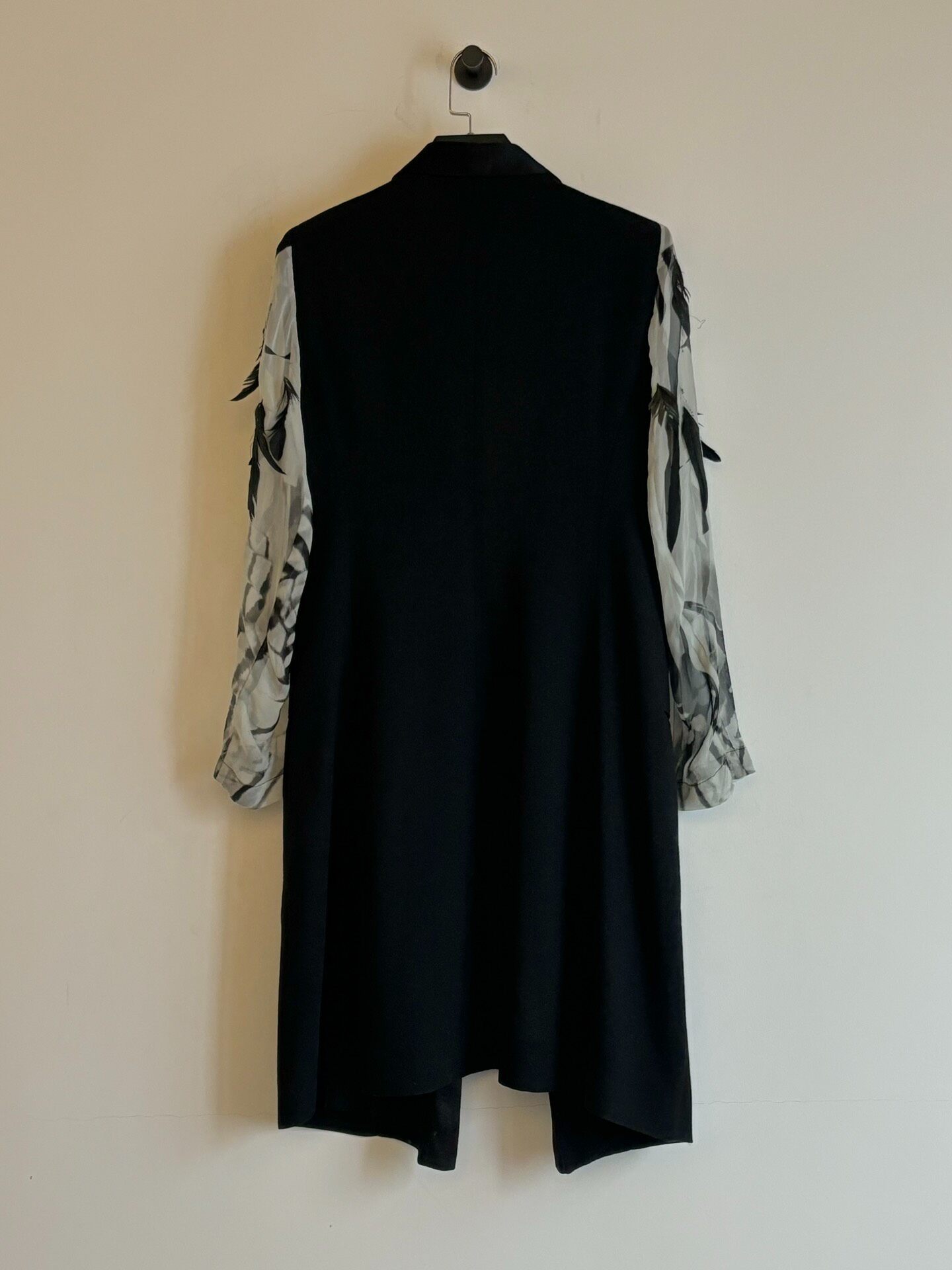 Ann Demeulemeester 2012 Bird Coat — label