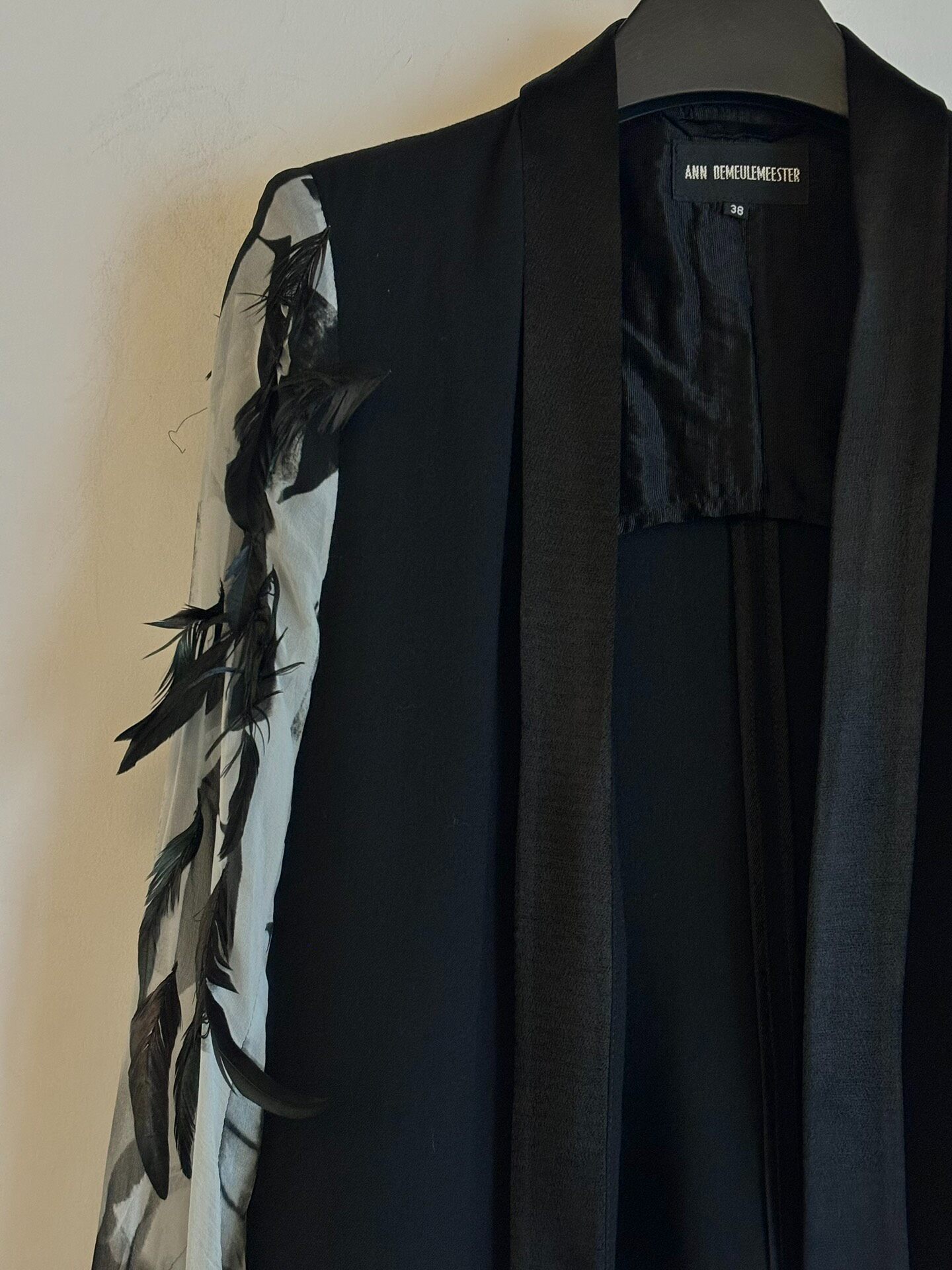 Ann Demeulemeester 2012 Bird Coat — back