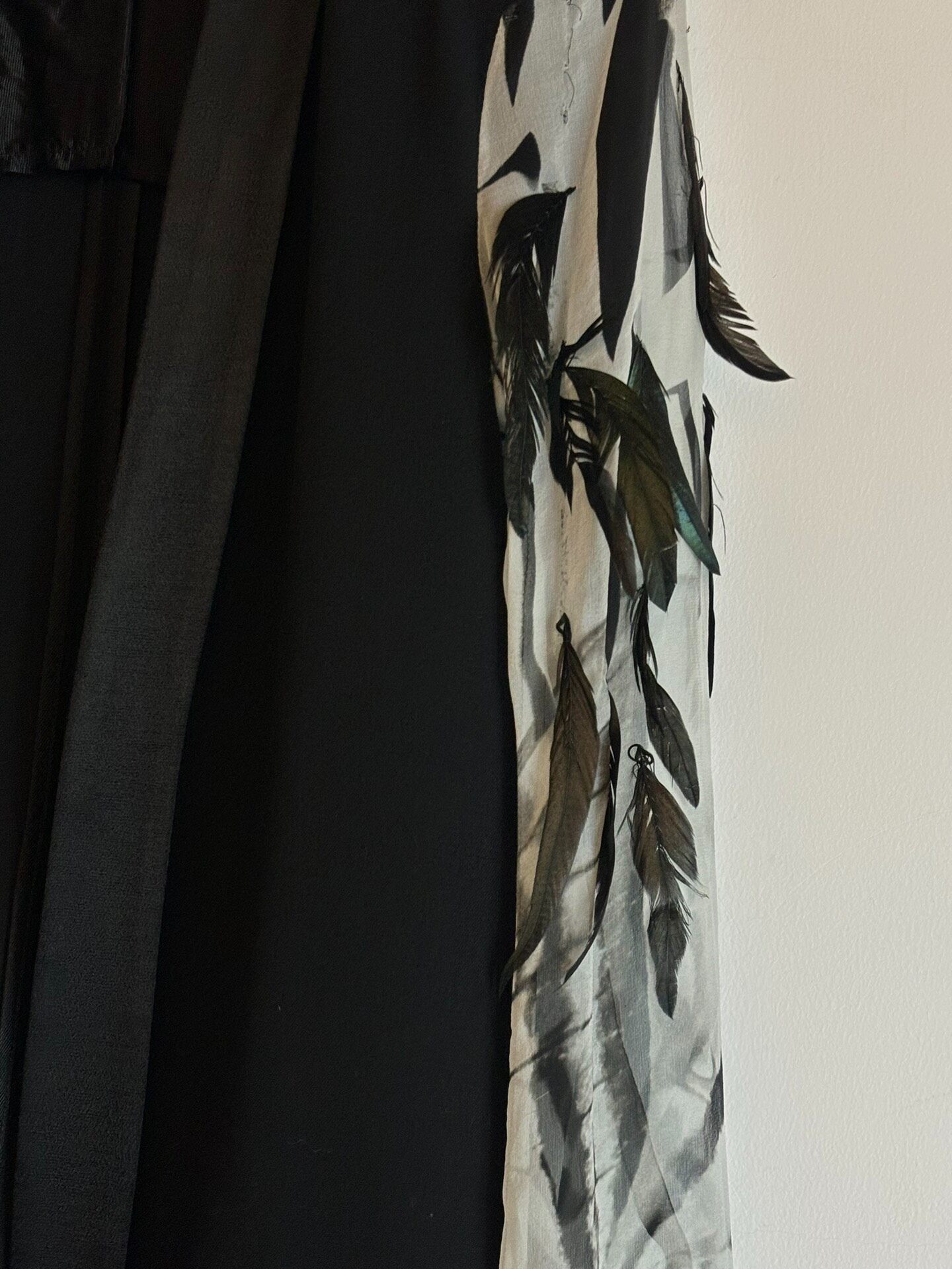 Ann Demeulemeester 2012 Bird Coat — detail