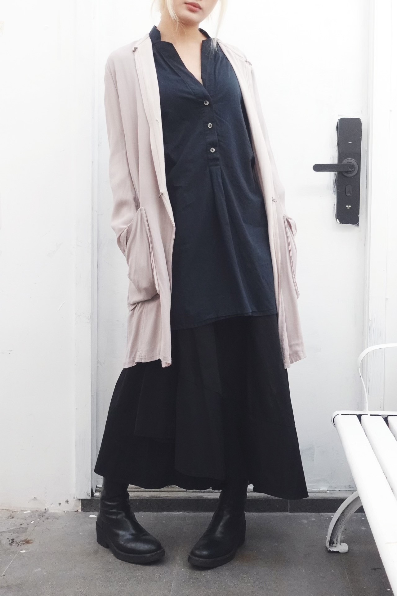 Ann Demeulemeester Morandi Purple Windbreaker — detail