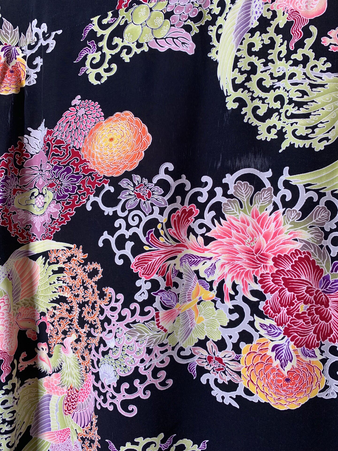 Yohji Yamamoto Ukiyo-e Phoenix Shirt — label
