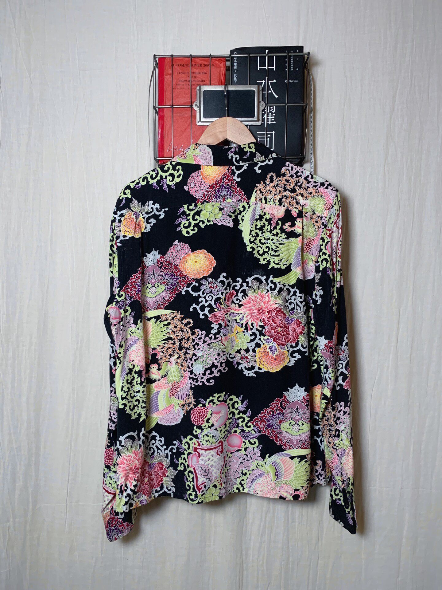 Yohji Yamamoto Ukiyo-e Phoenix Shirt — detail