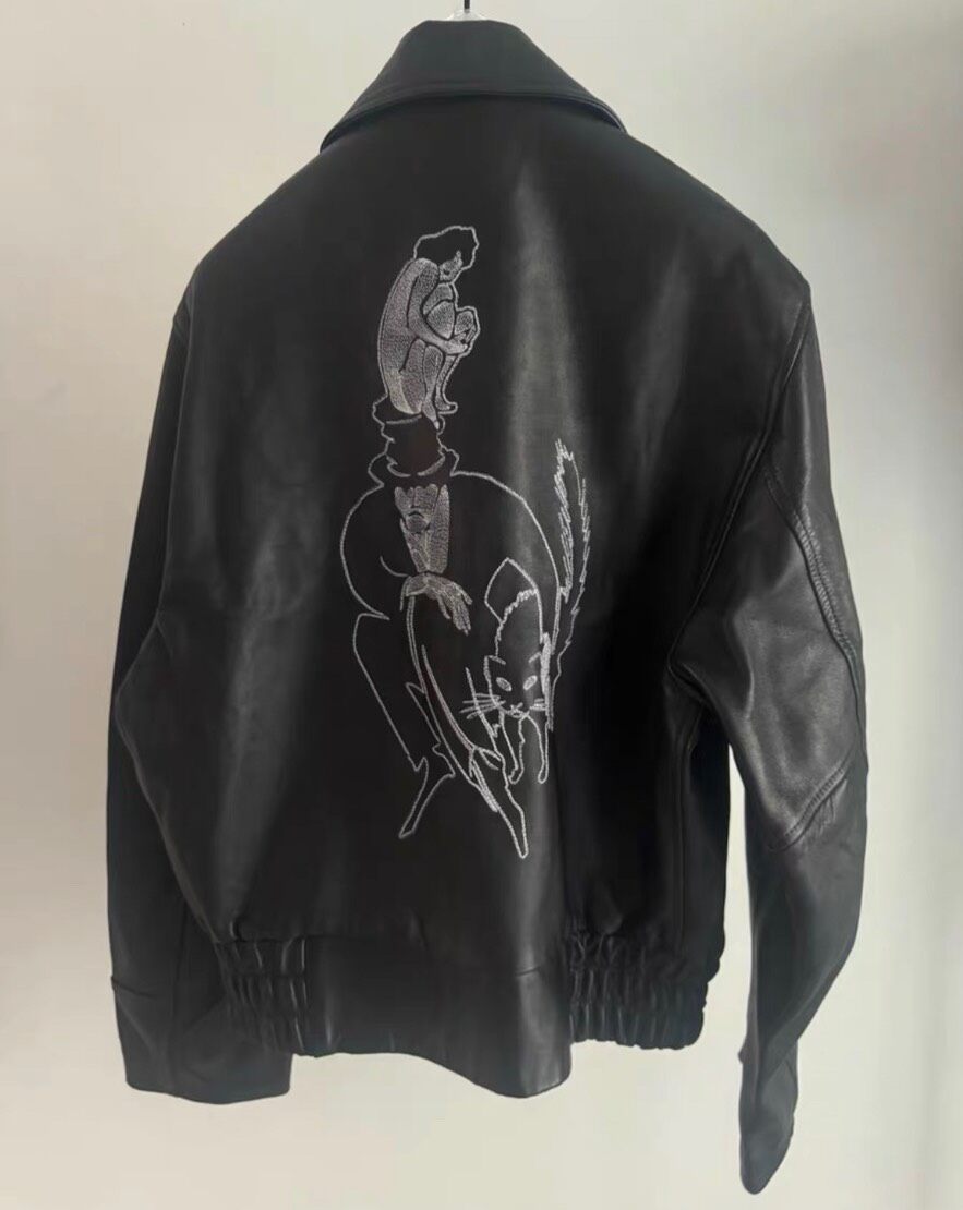 Enfants Riches Deprimes Leather Jacket — front
