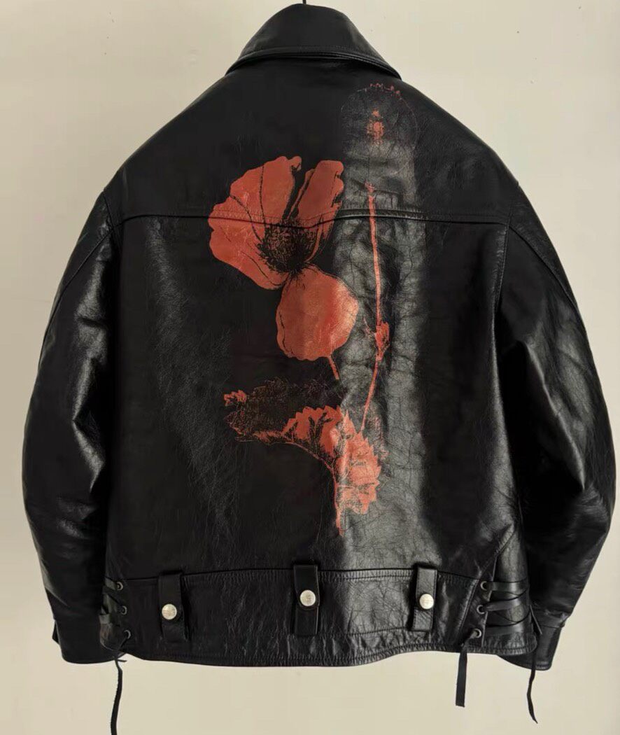Enfants Riches Deprimes FW24 Leather Jacket — front