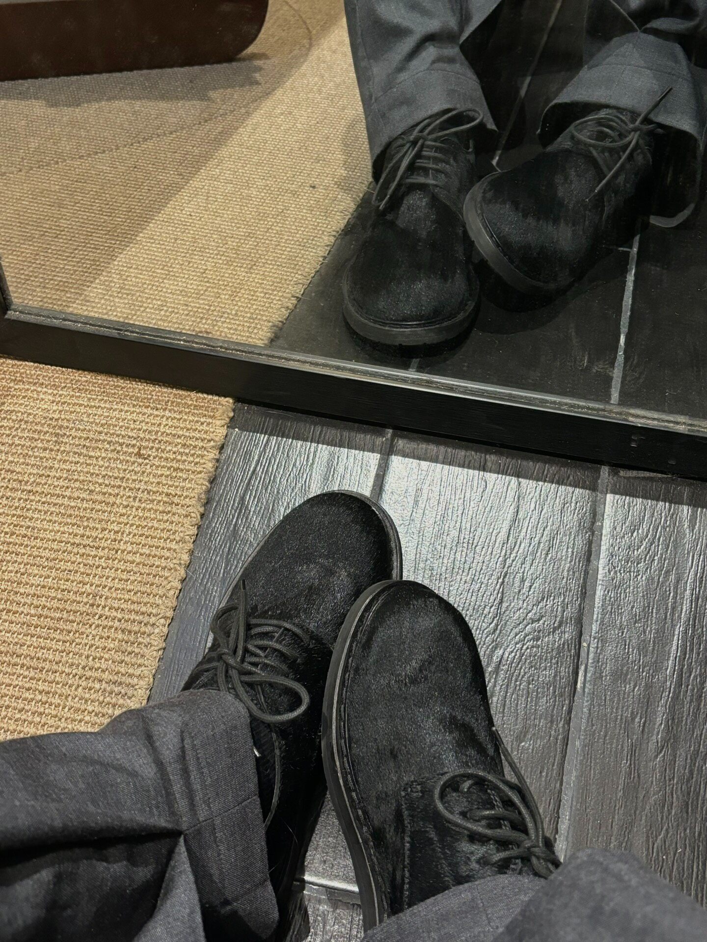 Ann Demeulemeester Horsehair Derby Shoes