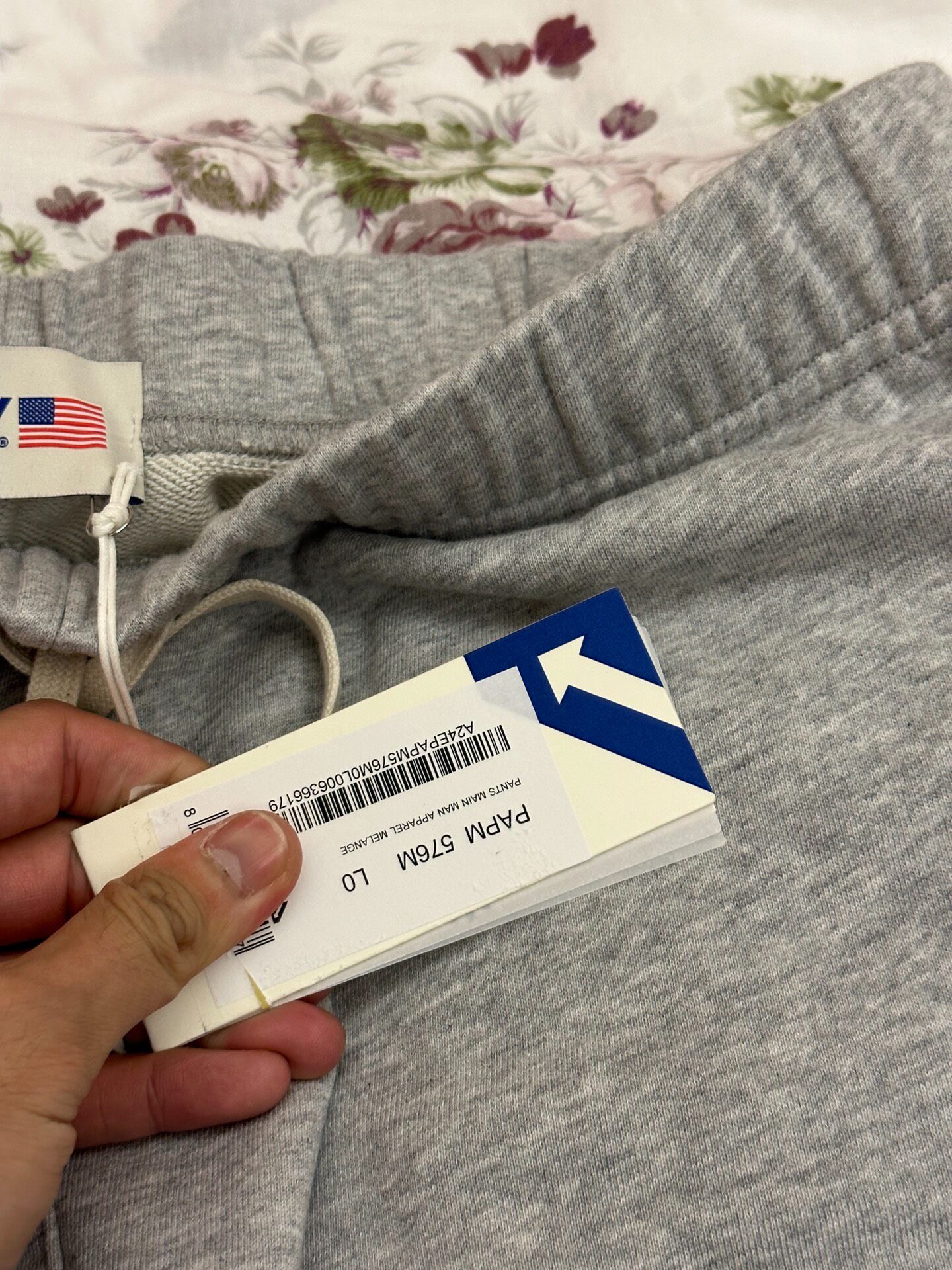 Autry Heather Gray Jogger Sweatpants — back