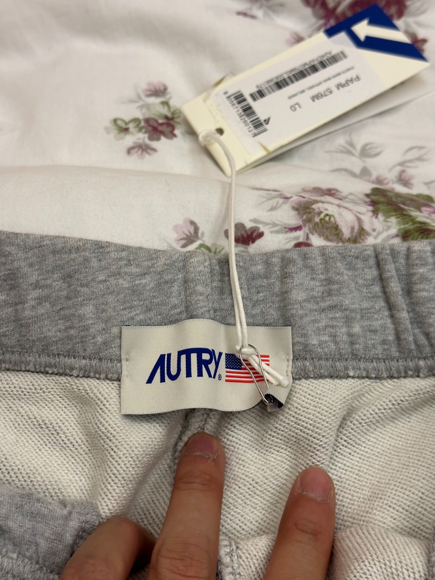 Autry Heather Gray Jogger Sweatpants — detail
