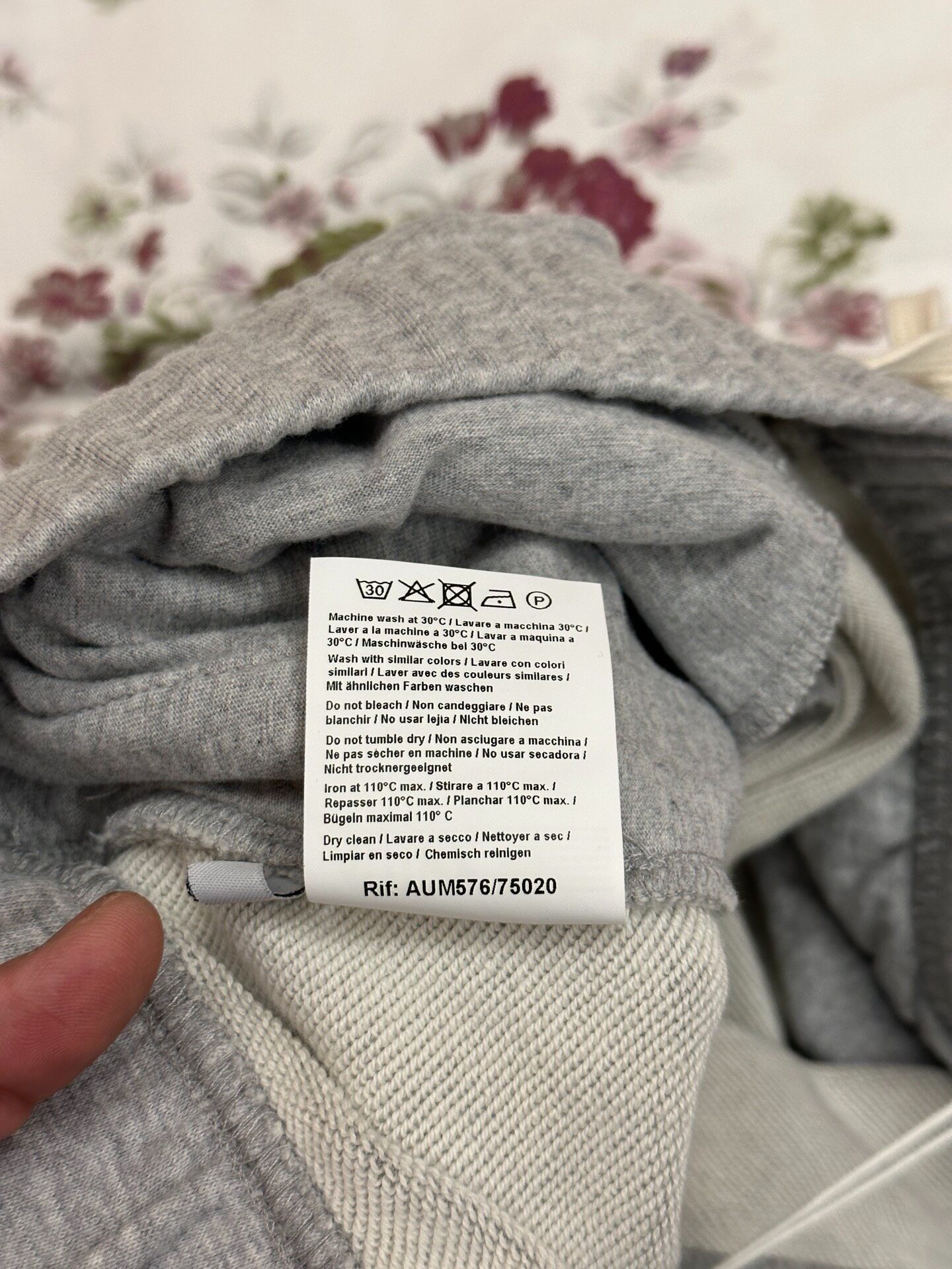 Autry Heather Gray Jogger Sweatpants — label