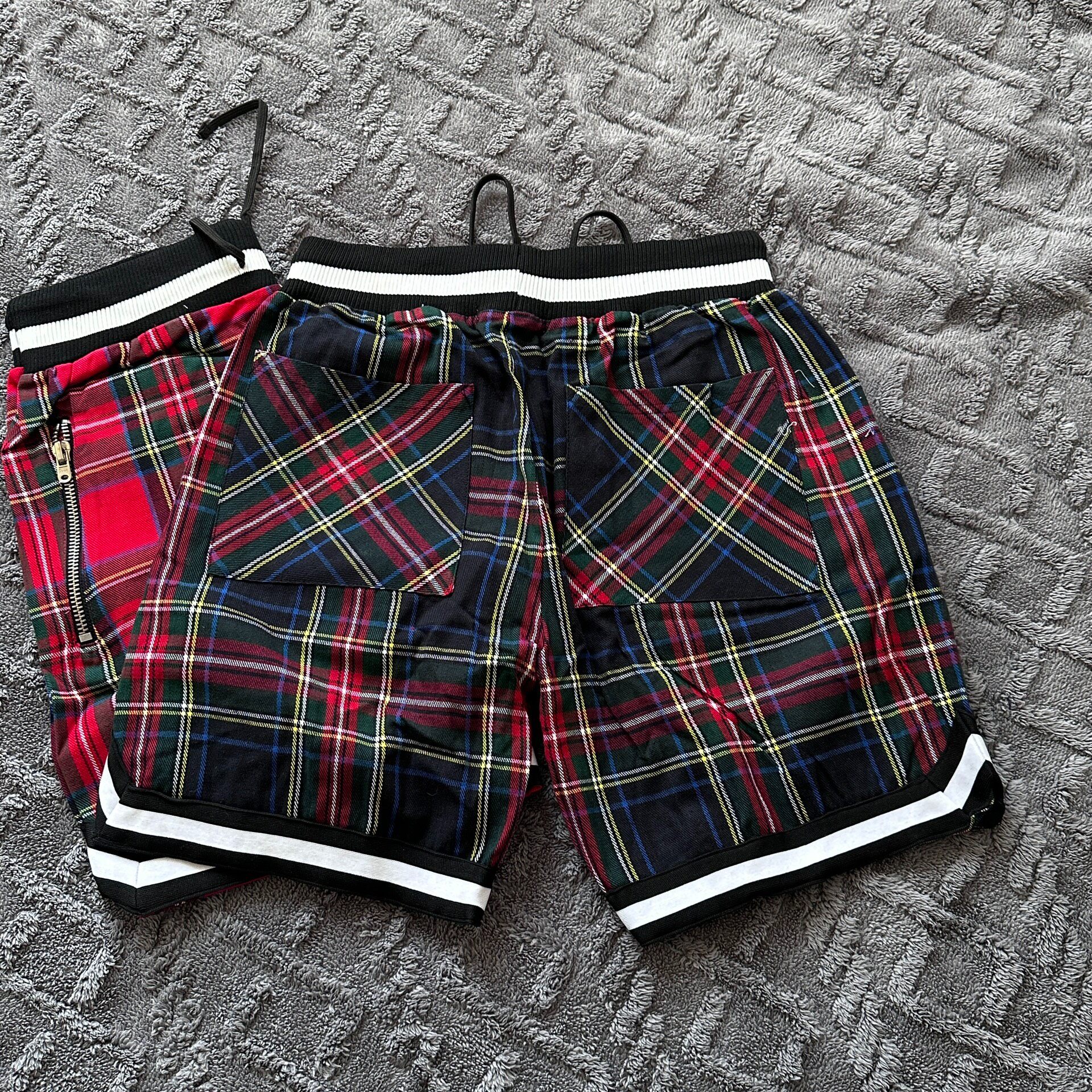 Mnml Plaid Athletic Shorts — front