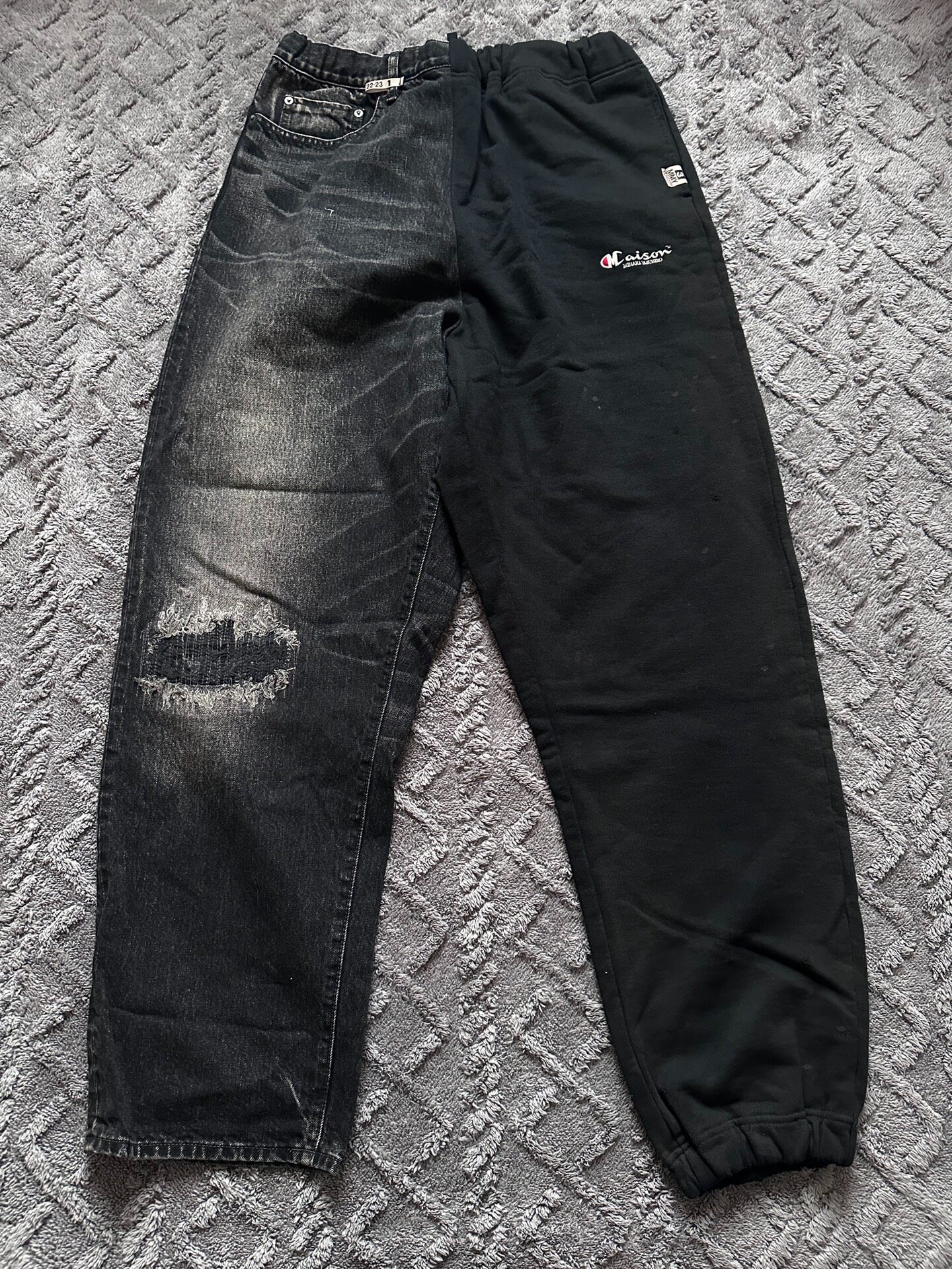 Mihara Yasuhiro Split Denim Joggers