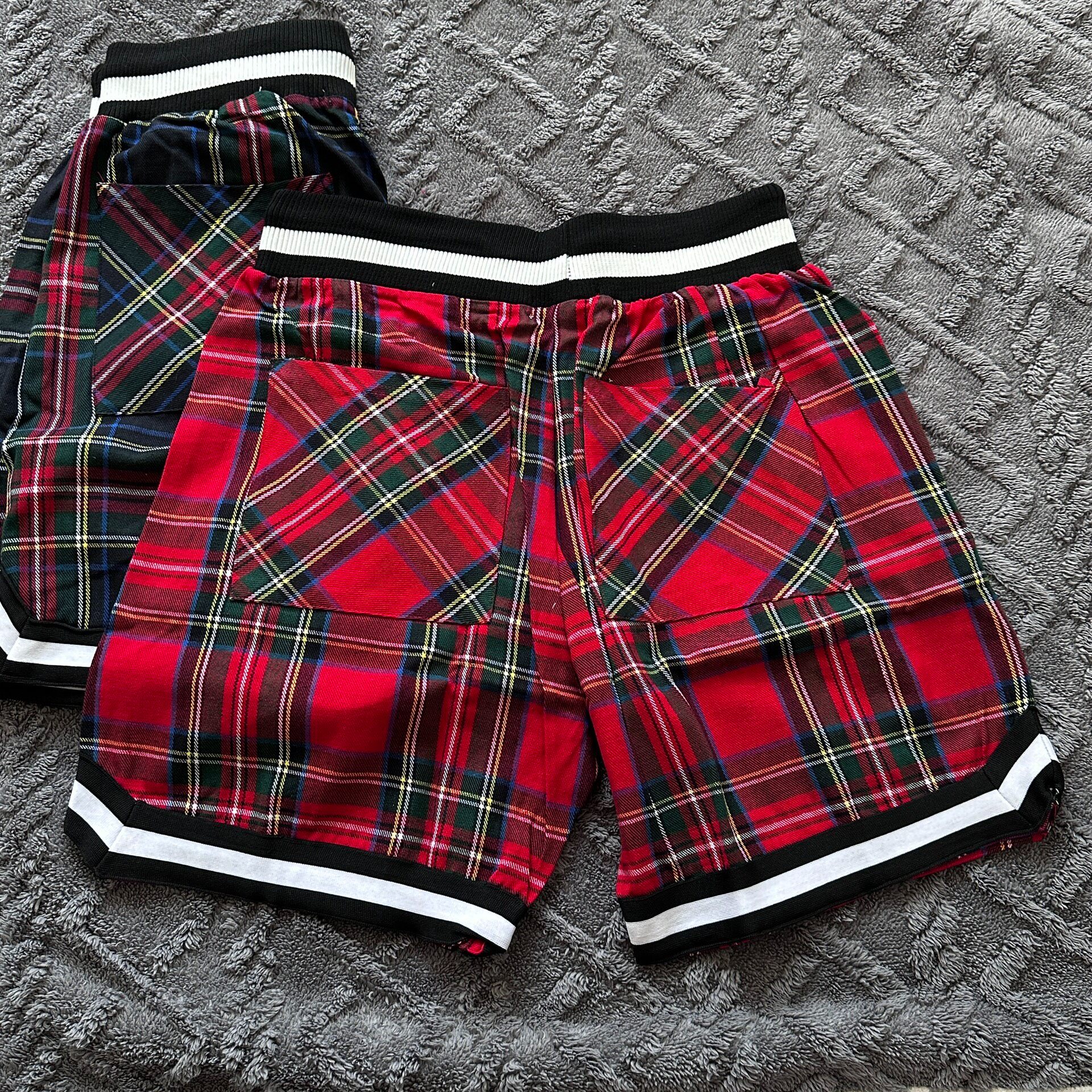 Mnml American Plaid Athletic Shorts — front