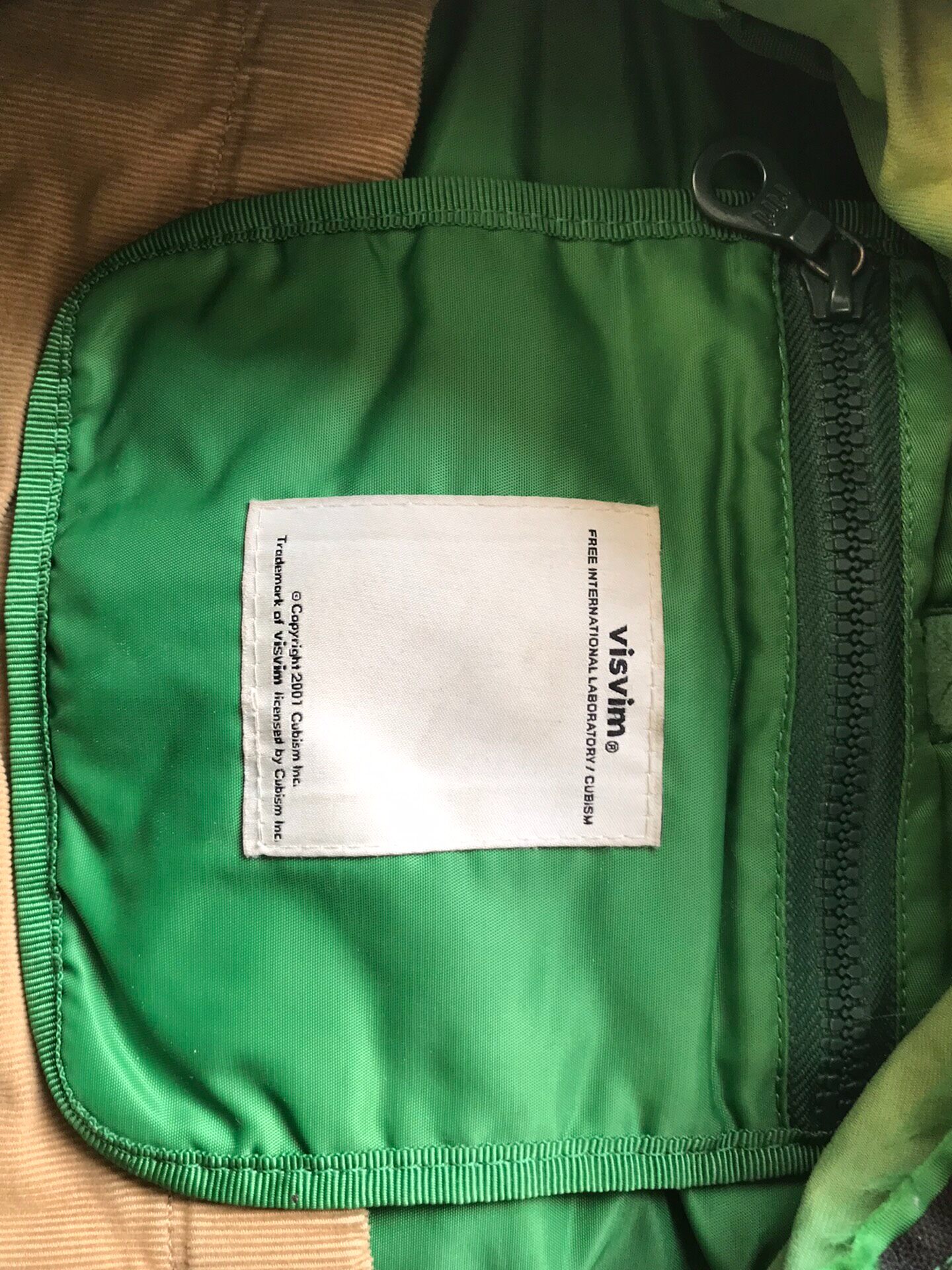 Visvim Lamina 22L Teal Backpack — back