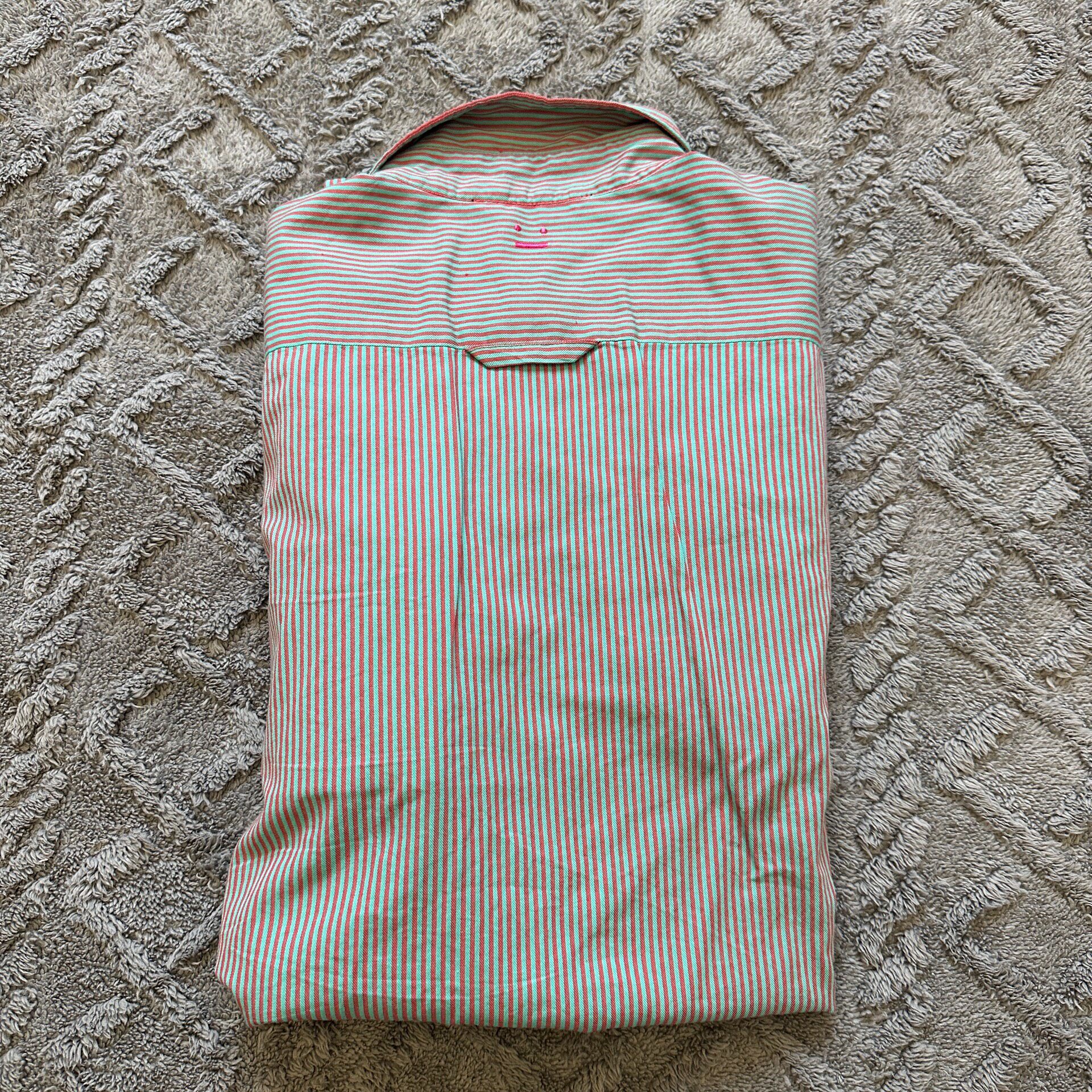 Acne Studios Striped Face Patch Shirt — back