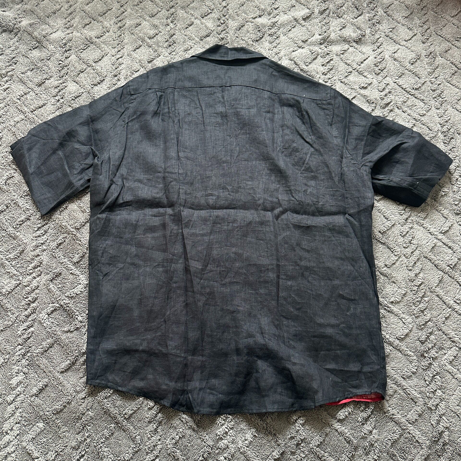 Acne Studios Linen Short Sleeve Shirt — front