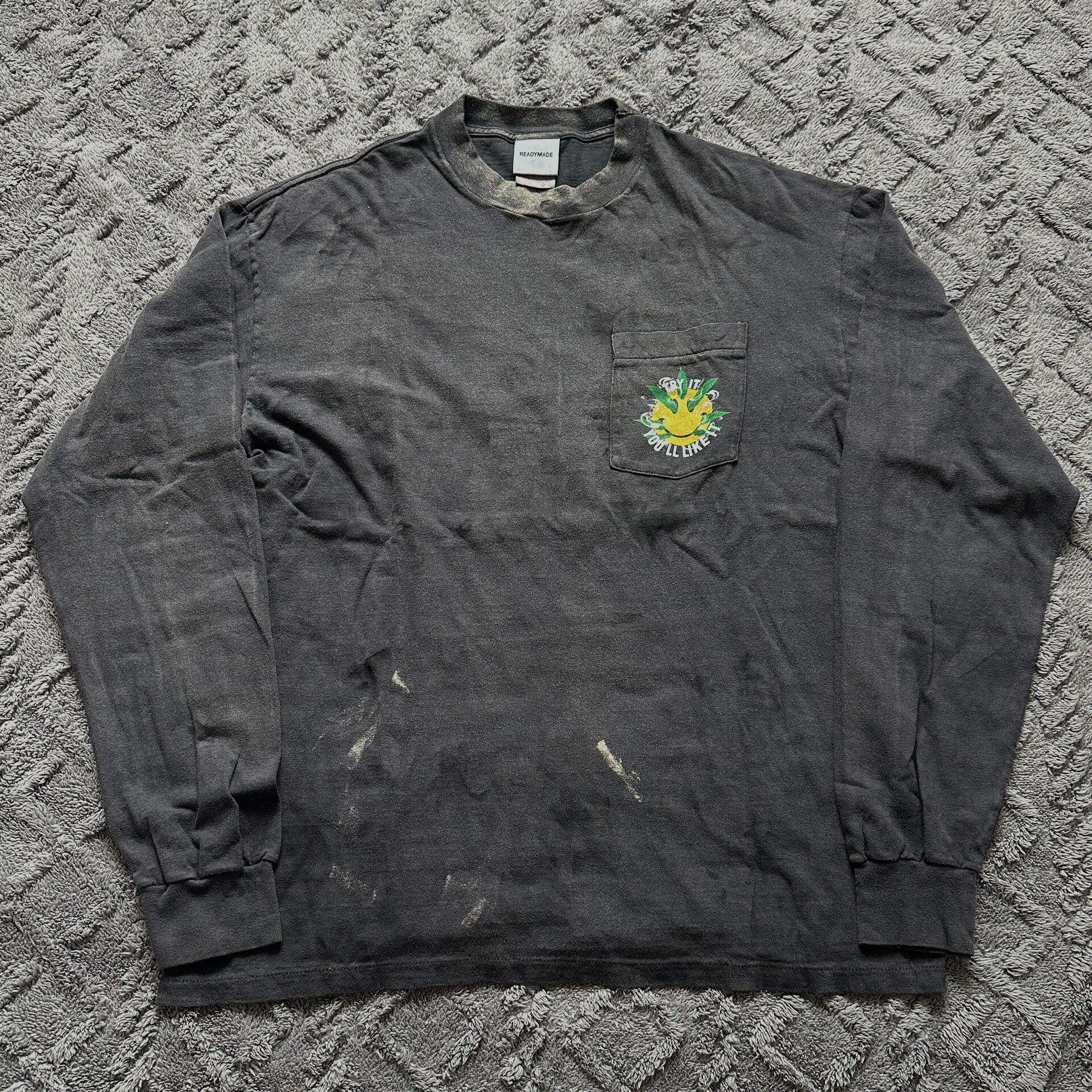 Readymade Snake Graphic Long Sleeve Shirt — front