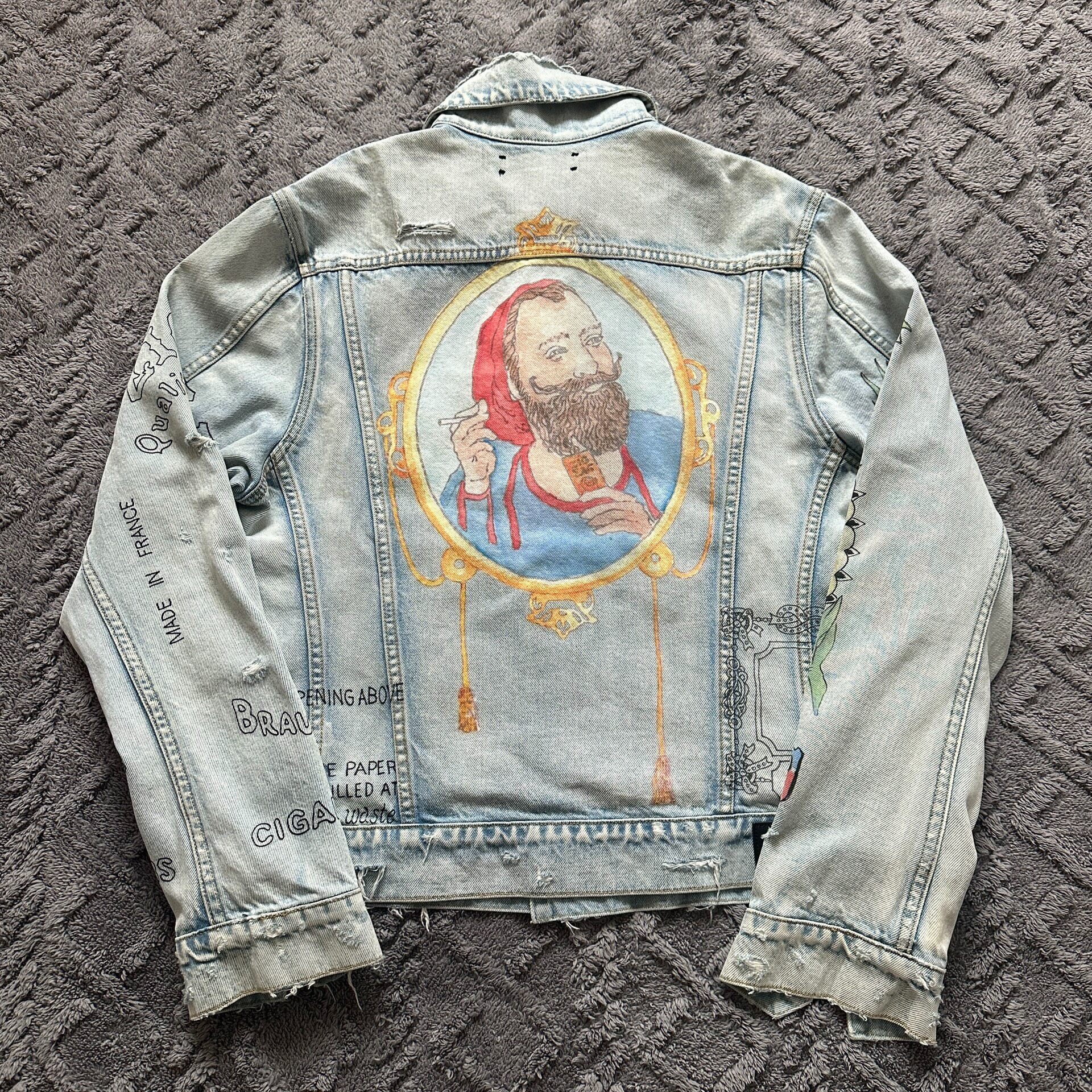 Amiri Rare Distressed Denim Jacket