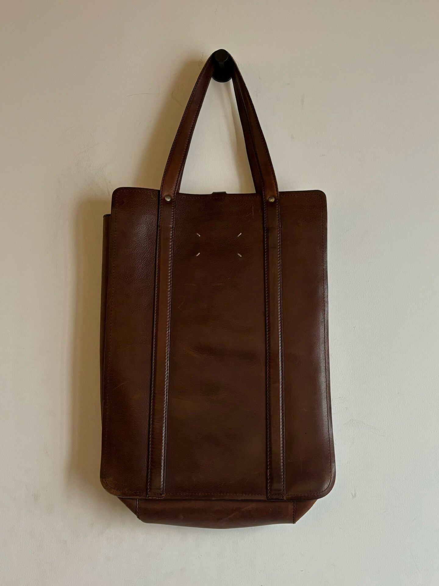 Maison Margiela F/W13 Veg-Tanned Tote — back
