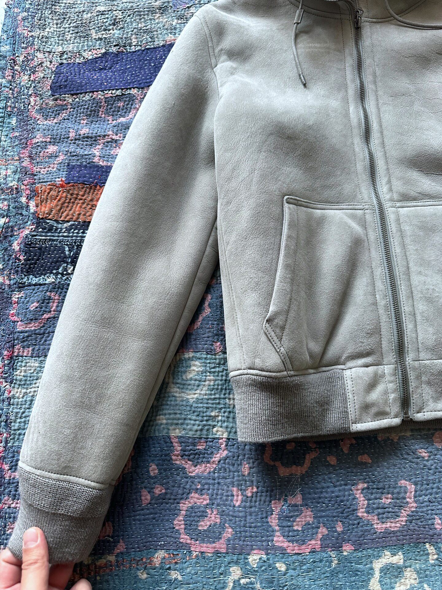 Polo Ralph Lauren RRL Hooded Shearling Jacket — label