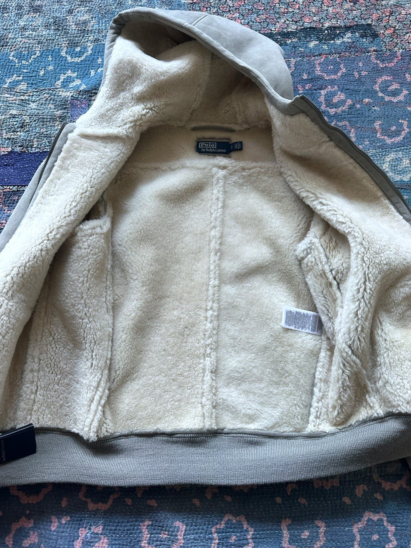 Polo Ralph Lauren RRL Hooded Shearling Jacket — back