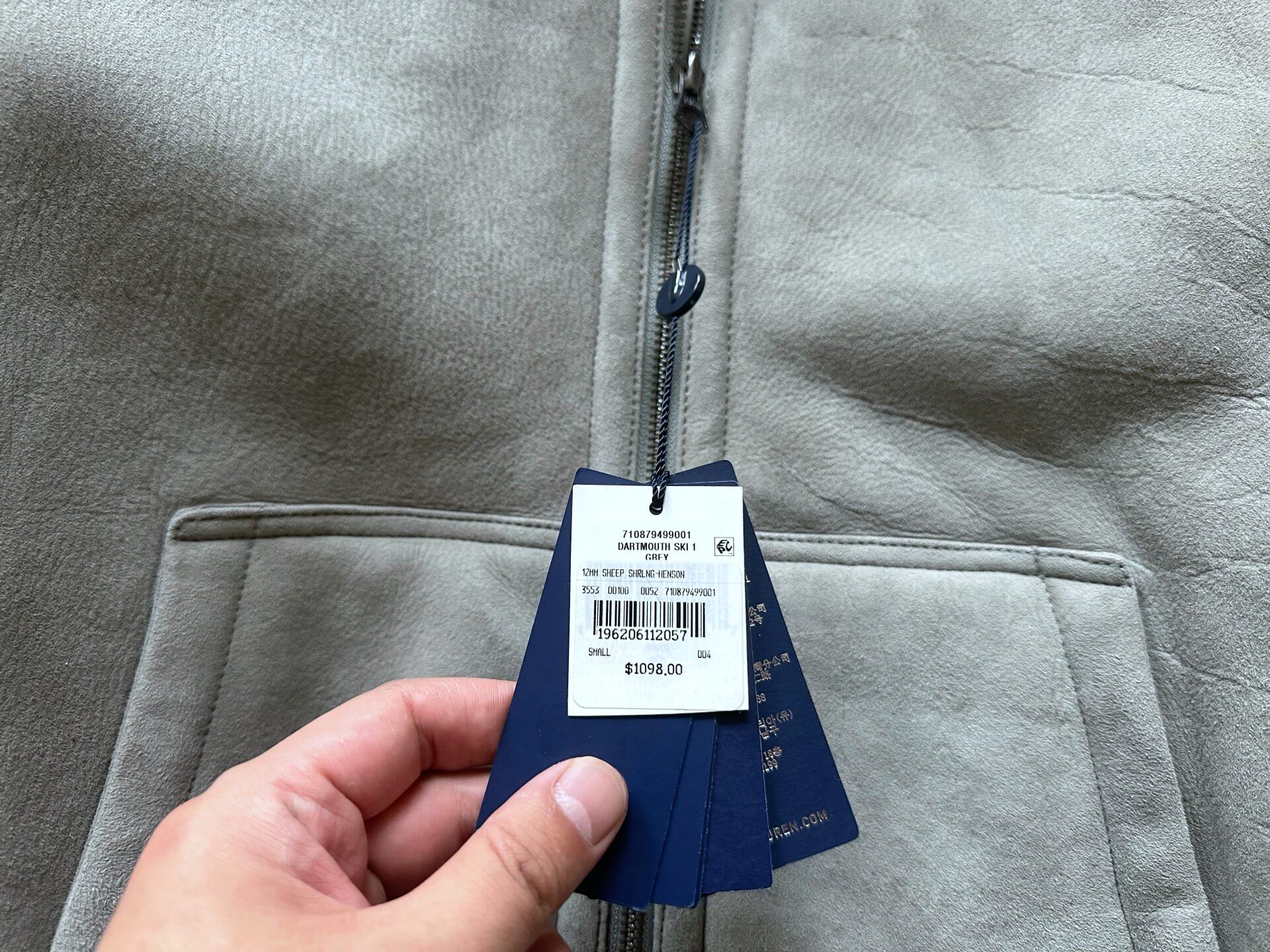 Polo Ralph Lauren RRL Hooded Shearling Jacket — detail