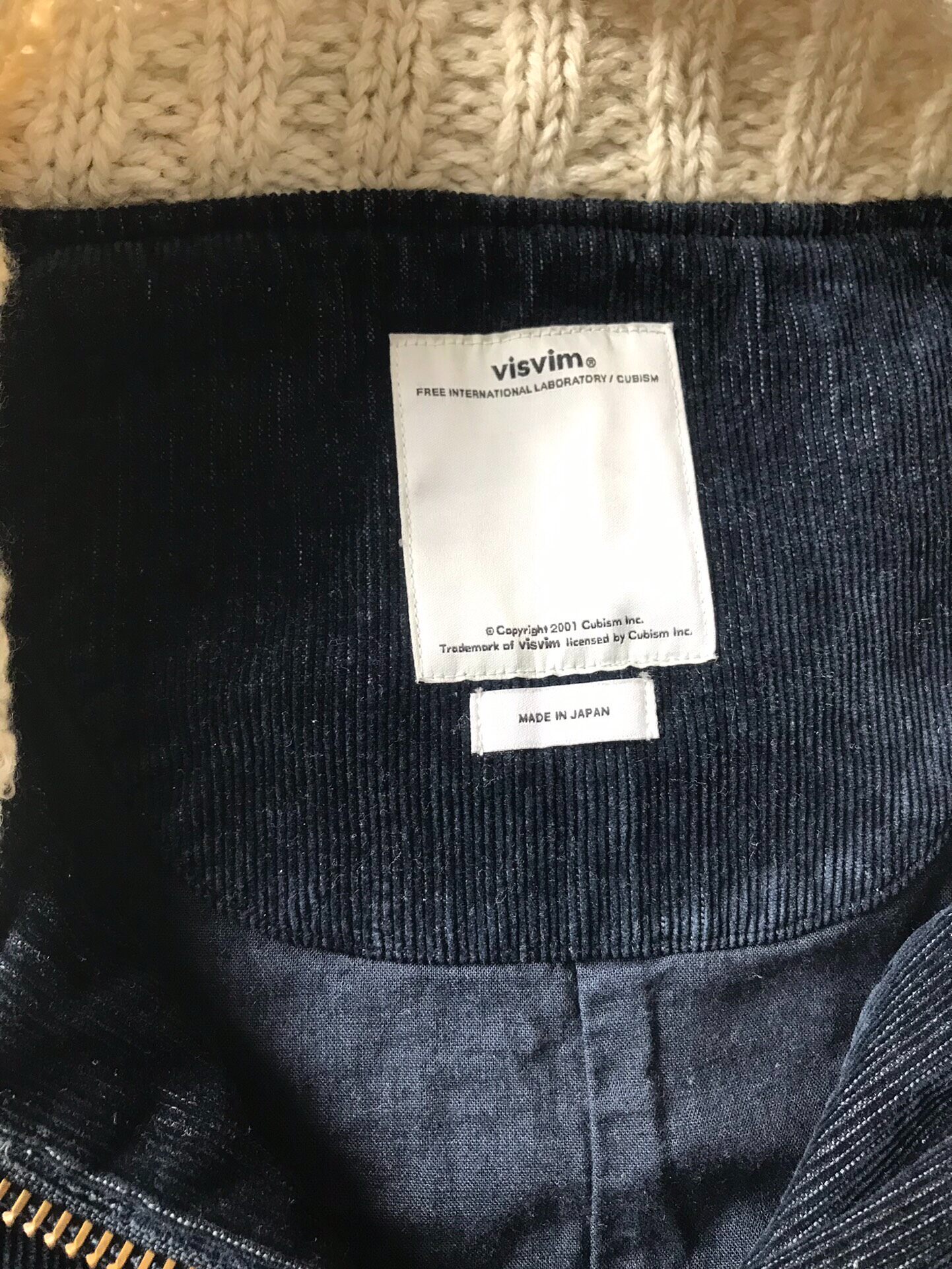 Visvim Redwood Knit Collar Jacket — detail