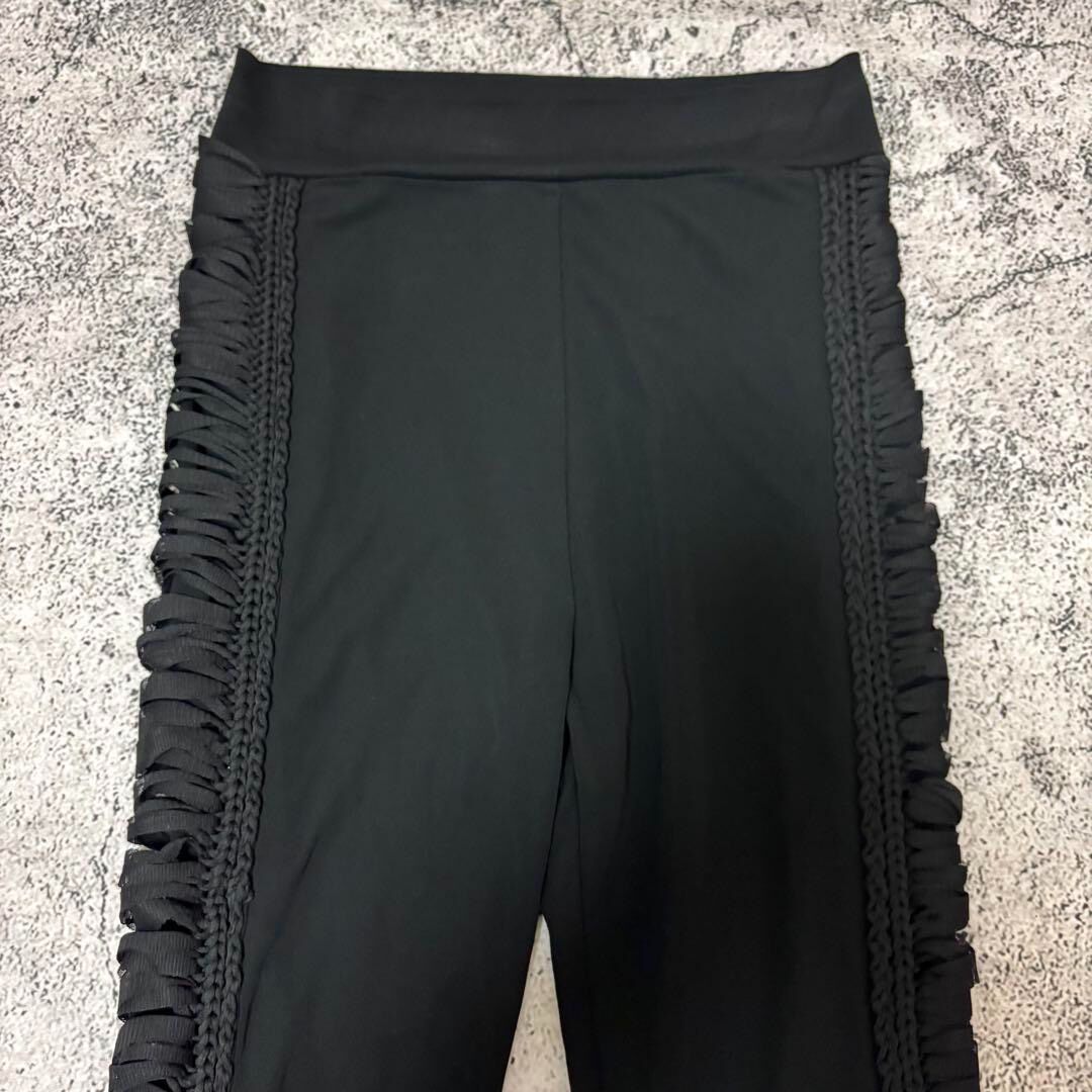 Jean Paul Gaultier Slim Openwork Pants — detail