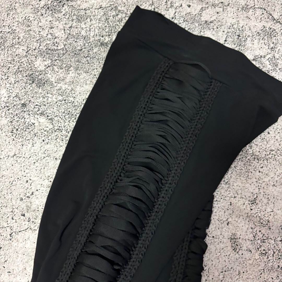 Jean Paul Gaultier Slim Openwork Pants — back