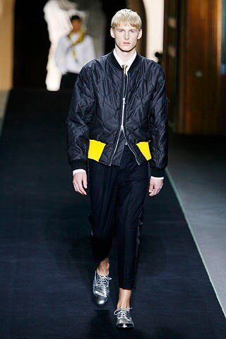 Dries Van Noten 07AW Quilted Bomber Jacket — label