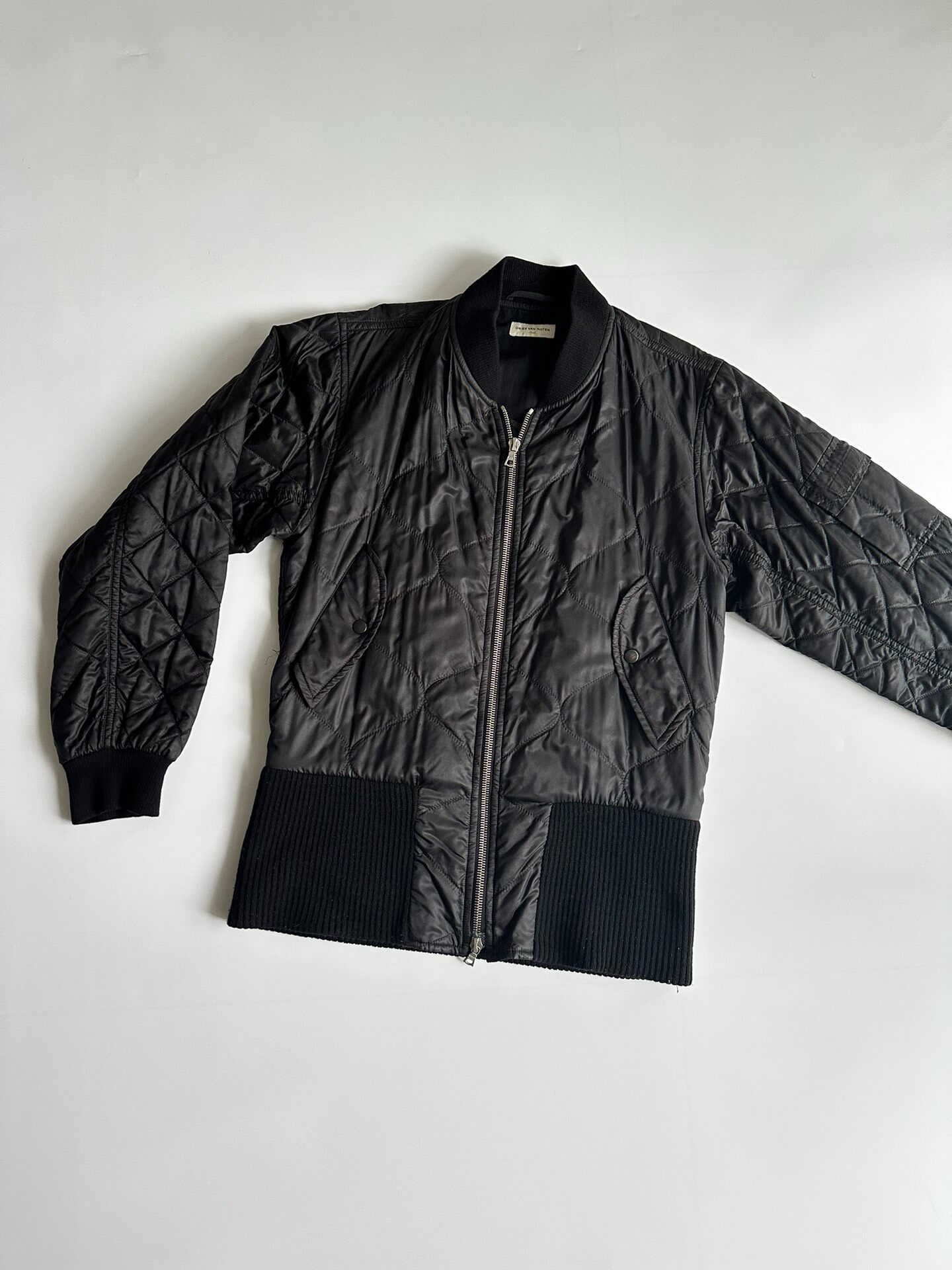 Dries Van Noten 07AW Quilted Bomber Jacket — front