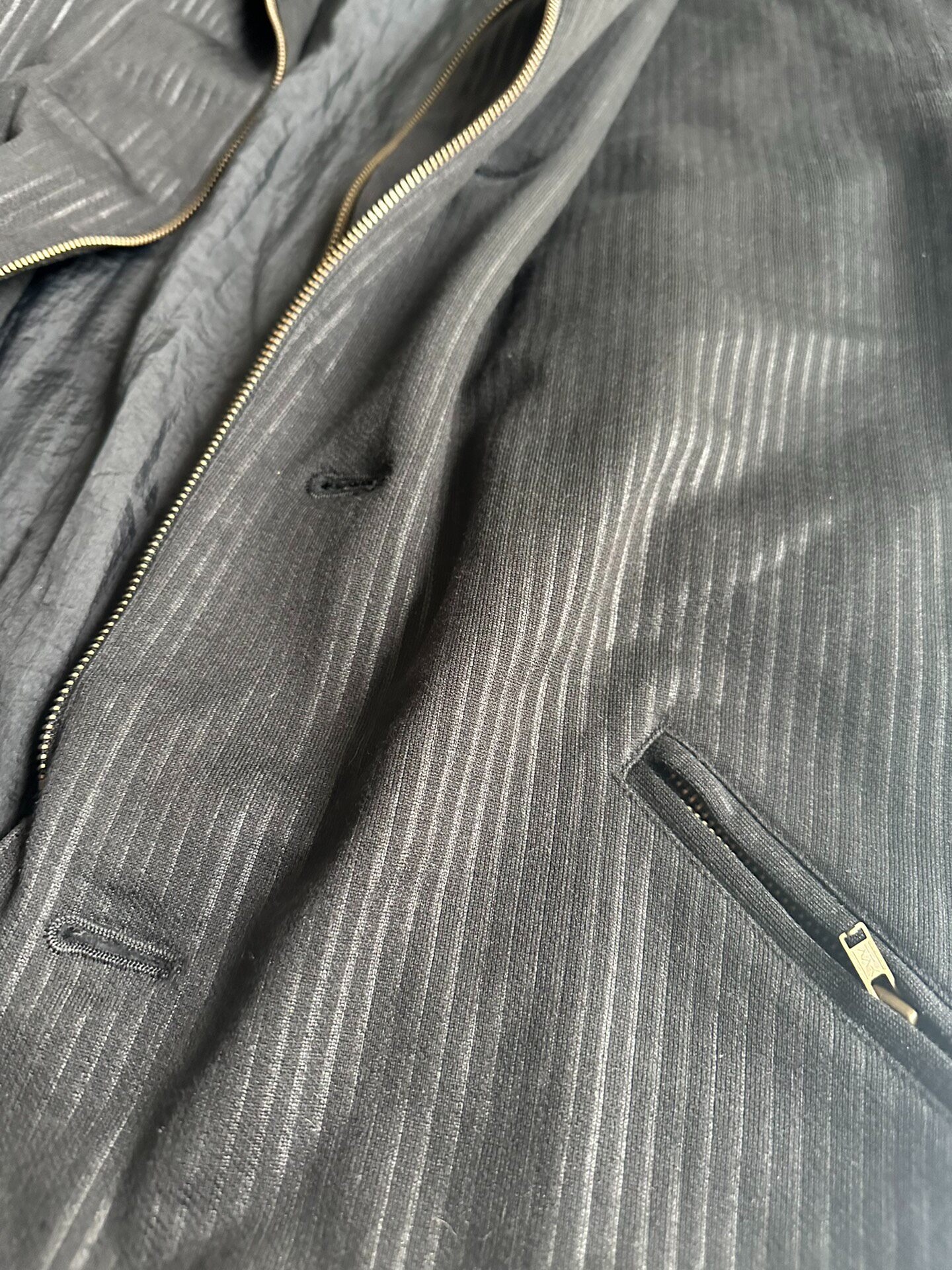 Issey Miyake Men Draped Collar Jacket — back