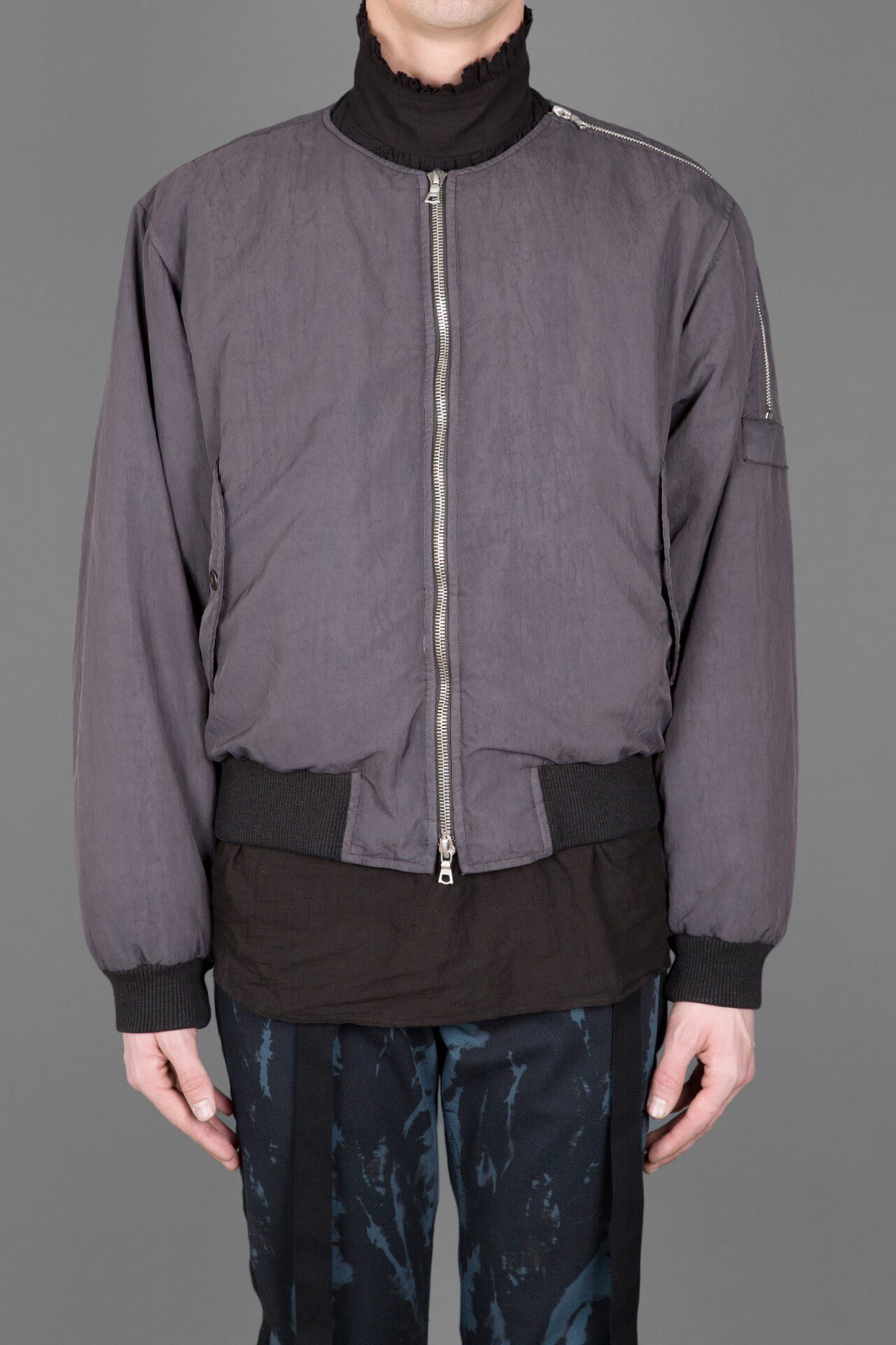 Dries Van Noten 14AW Side-Zip Bomber — back