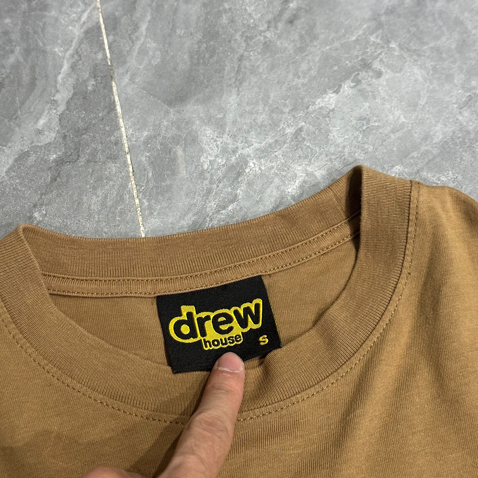 DrewHouse Brown Long-Sleeve Tee — detail