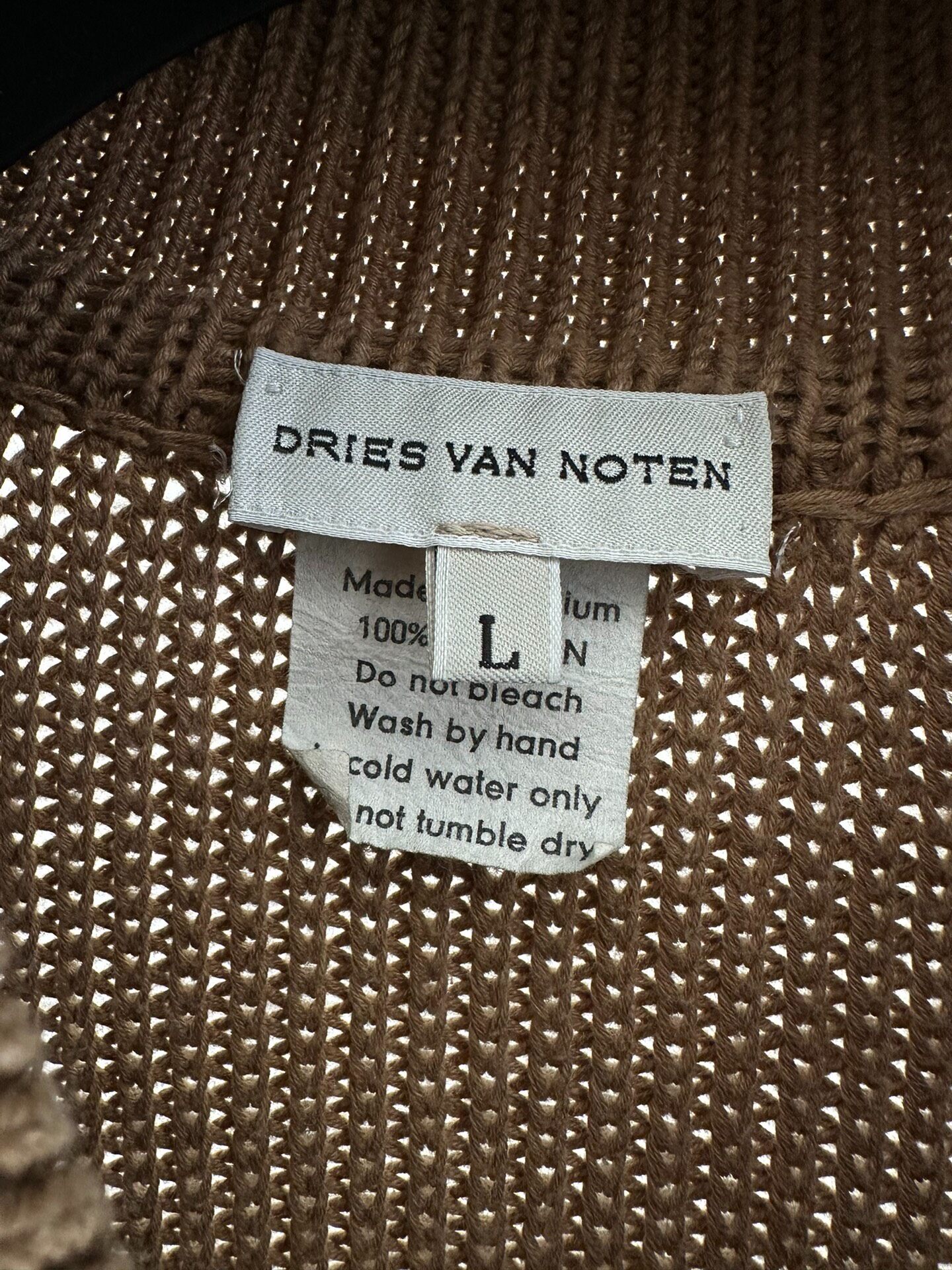 Dries Van Noten Long Cardigan — back