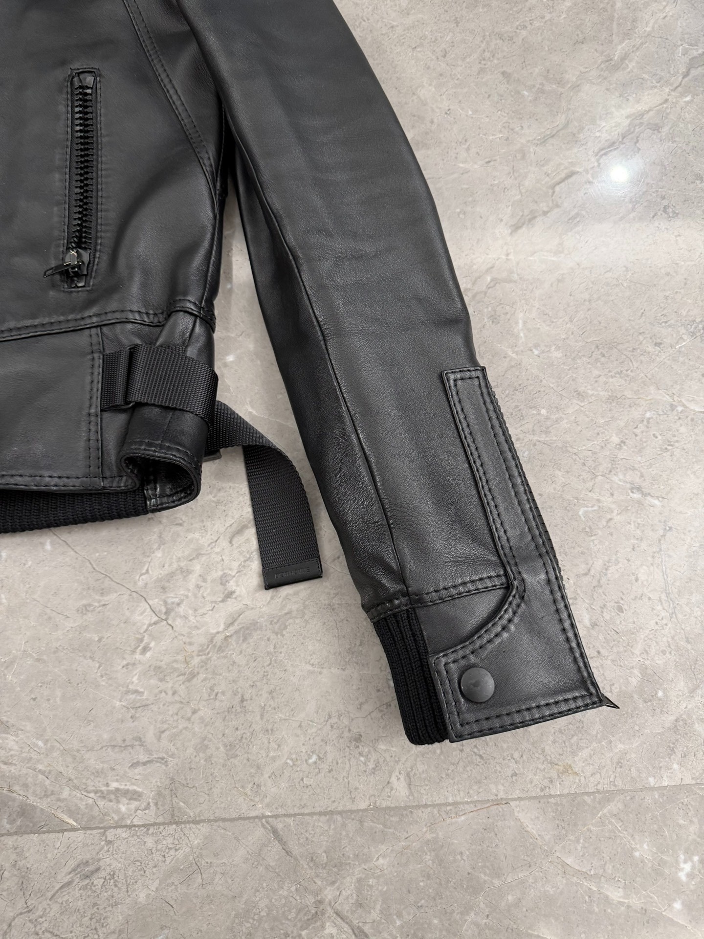Dior Homme Hedi Slimane 07F Leather Jacket — detail