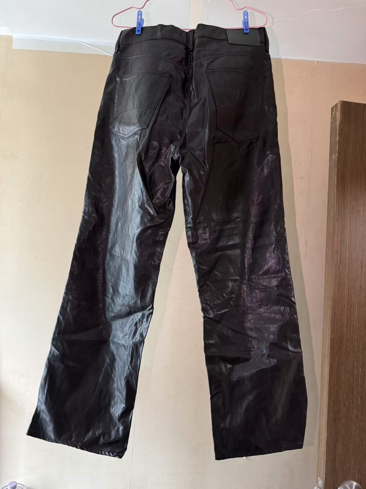 Our Legacy Third Cut Synthetic Leather Trousers — front