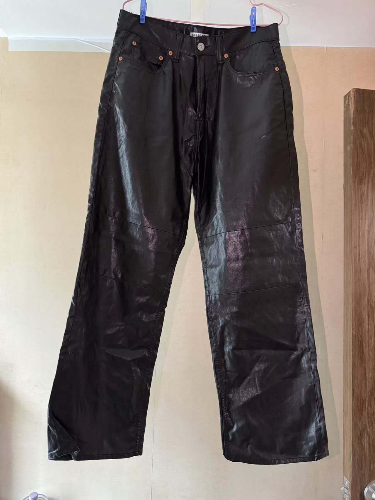 Our Legacy Third Cut Synthetic Leather Trousers