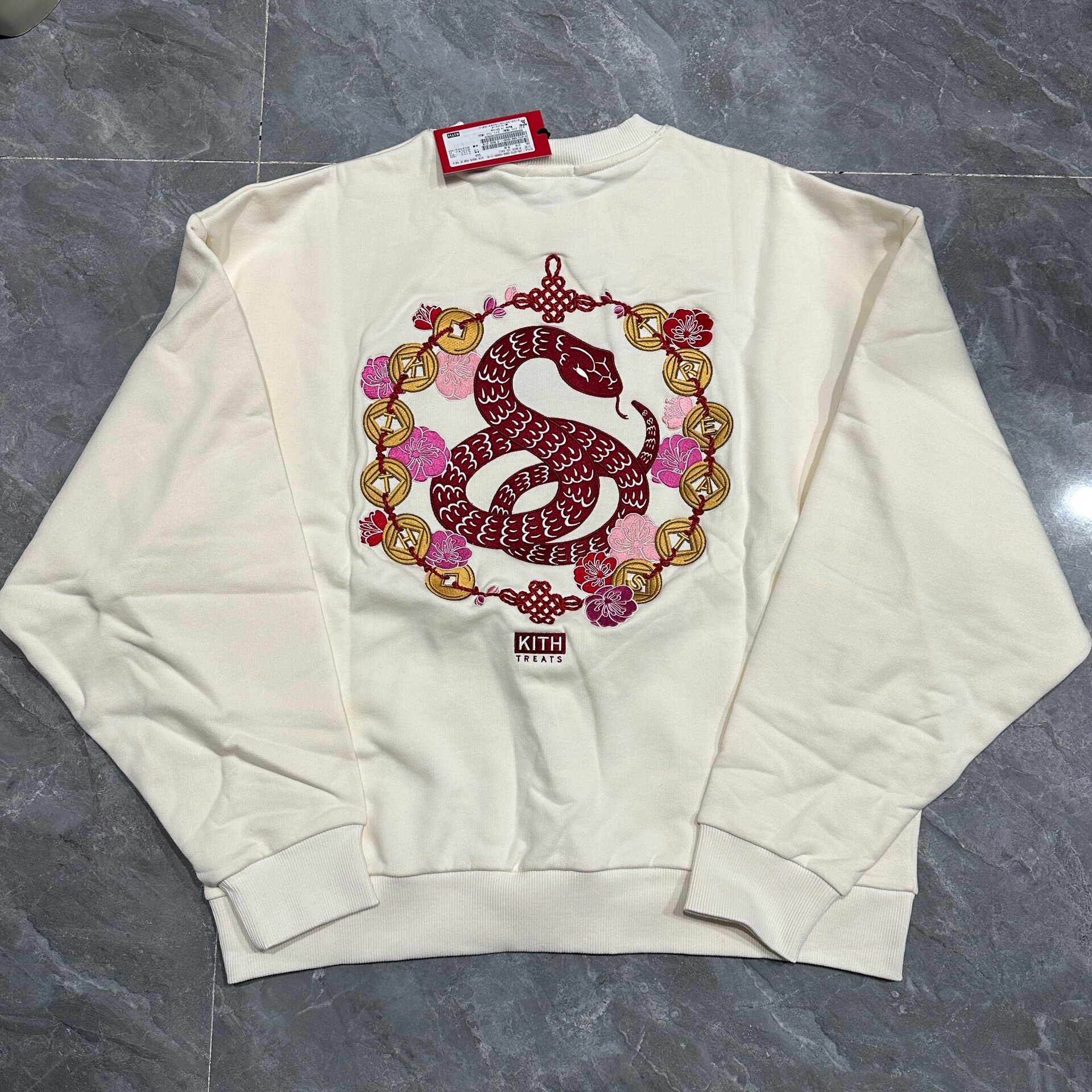 Kith 25 Snake Year Cream Sweatshirt