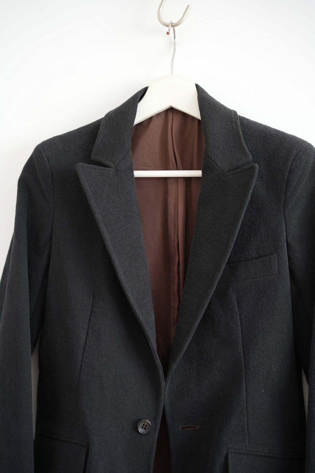 Sulvam 19aw Raw Edge Blazer — detail