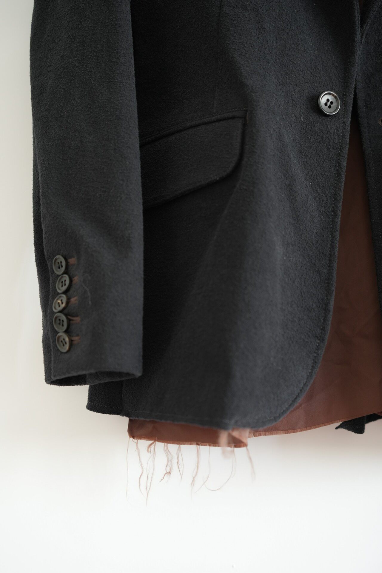 Sulvam 19aw Raw Edge Blazer — back